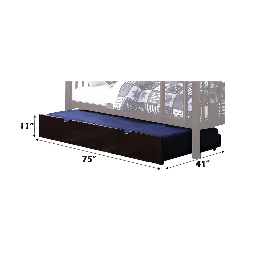 Heartland - Twin Over Twin Bunk Bed - Espresso, dark brown, view 8