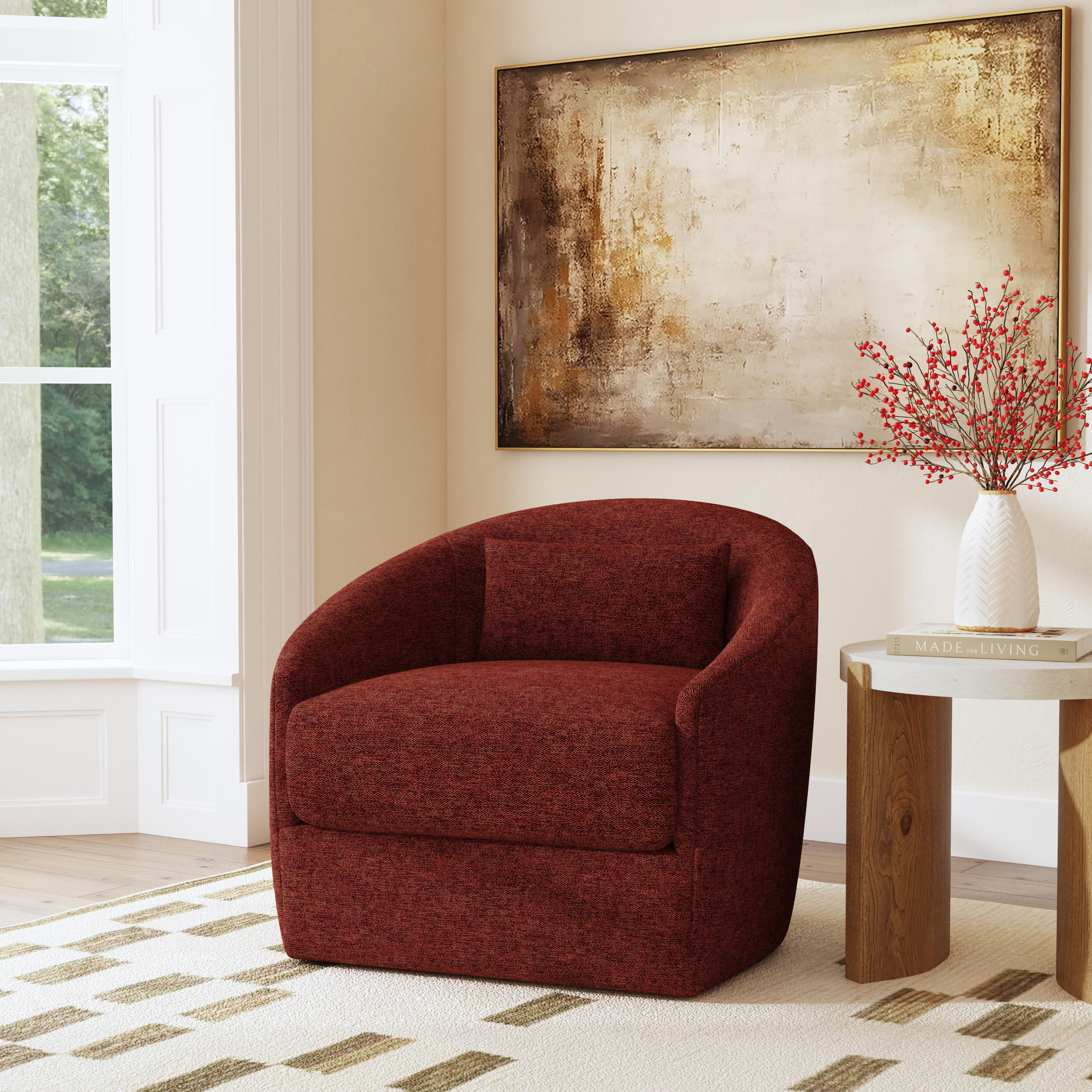 Shelly - Swivel Chair, dark red, view 6