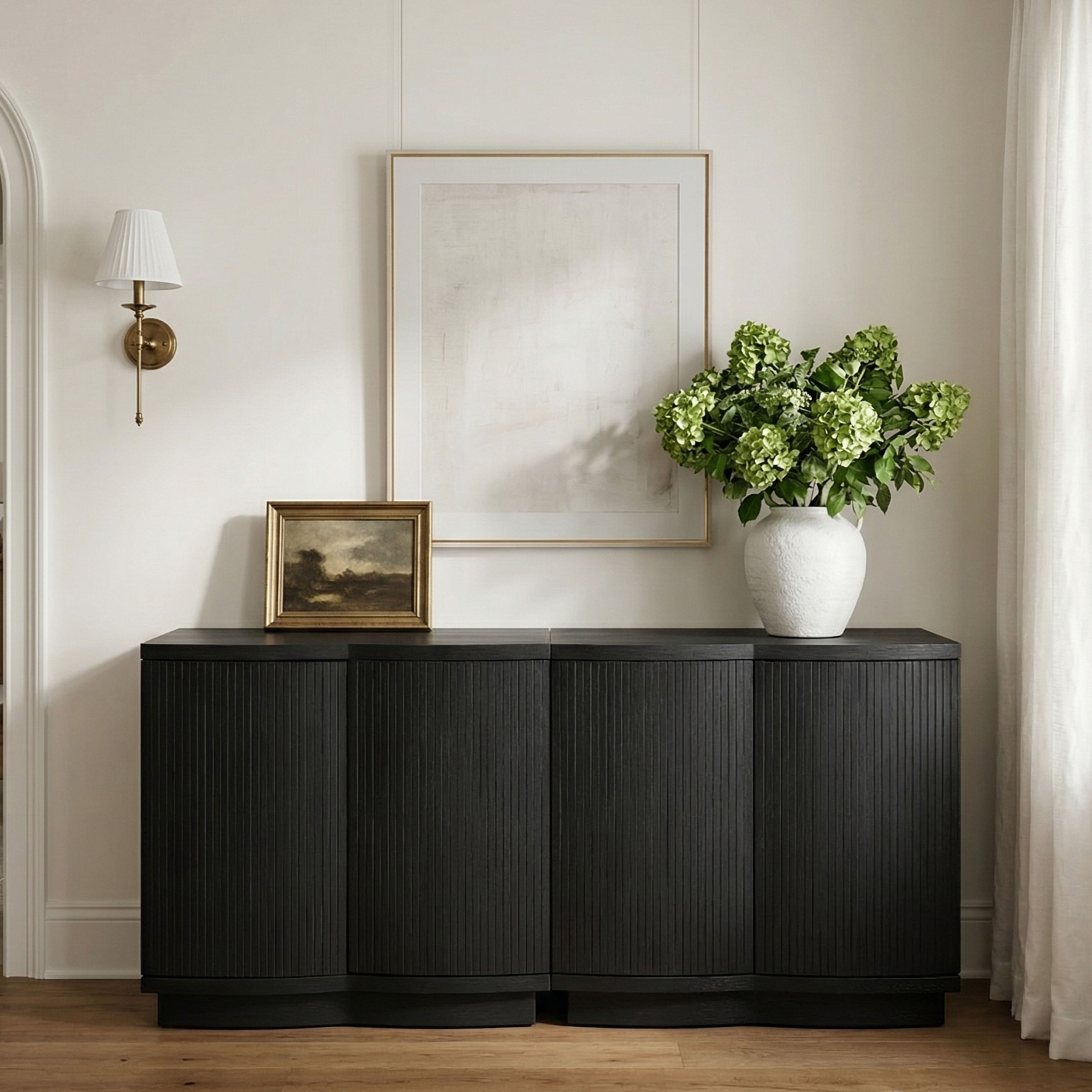 Aveline - 2 Piece Sideboard / Buffet - Black