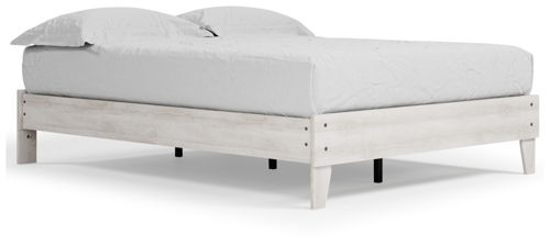 Shawburn - Queen Platform Bed - Whitewash, white