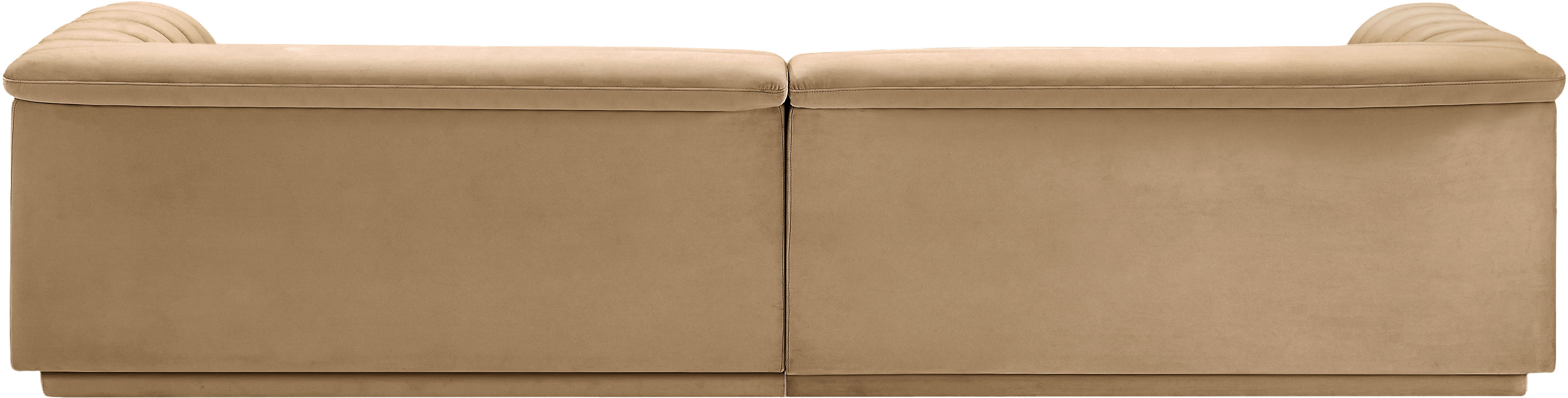 Cascade - Velvet Modular Sofa - Camel