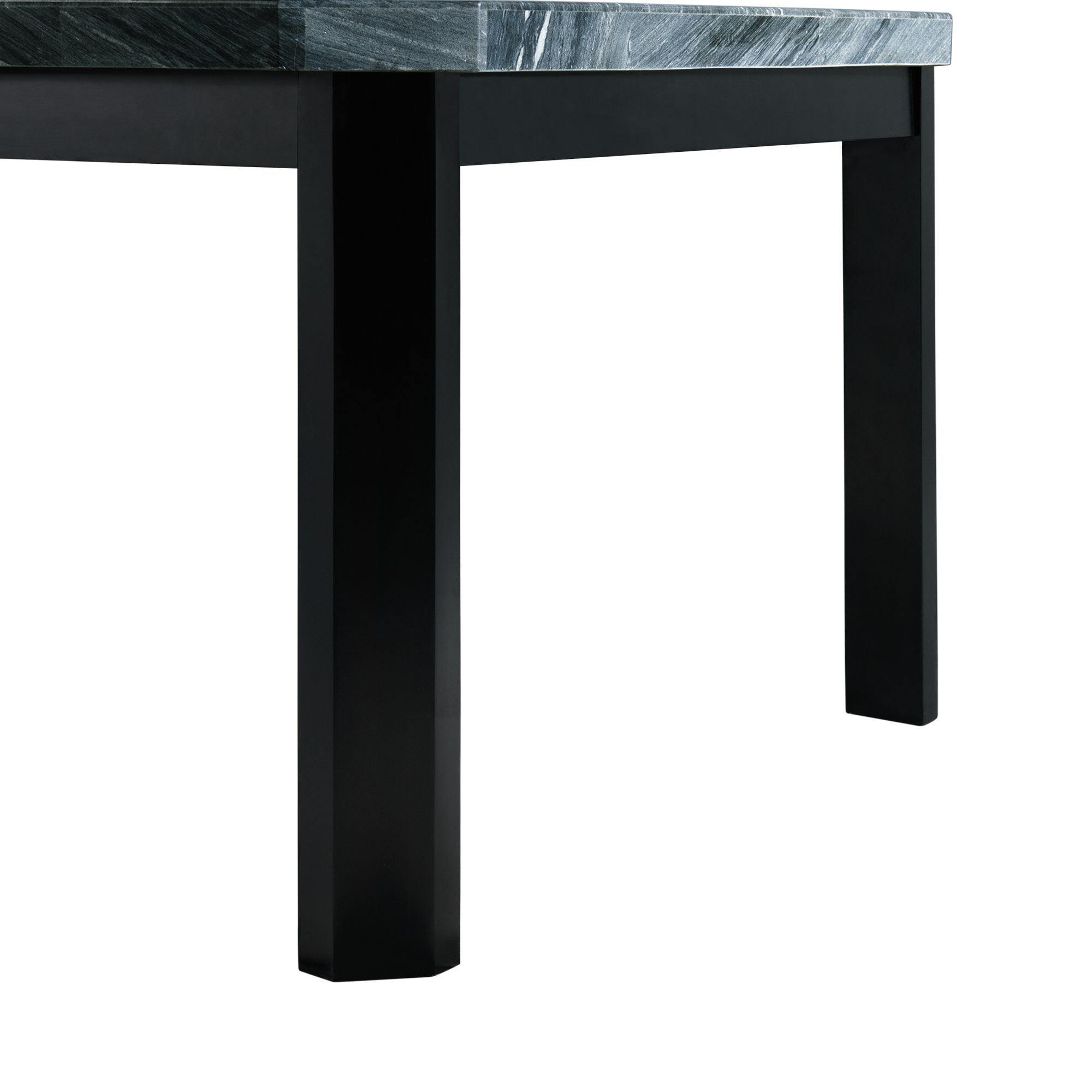 Francesca - Rectangular 5 Piece Dining Set Table & Four Chairs - Black