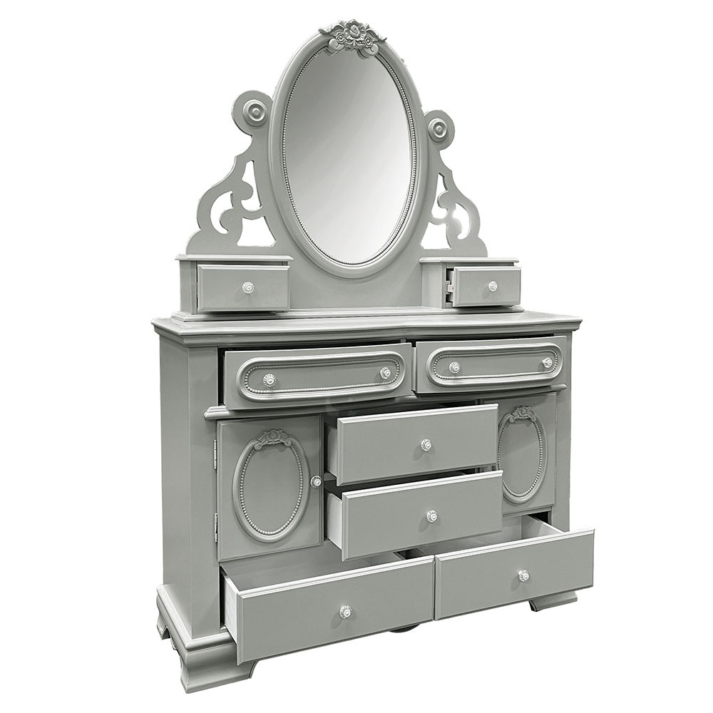 Flora - Mirror With Jewlery - Gray, light gray, view 6