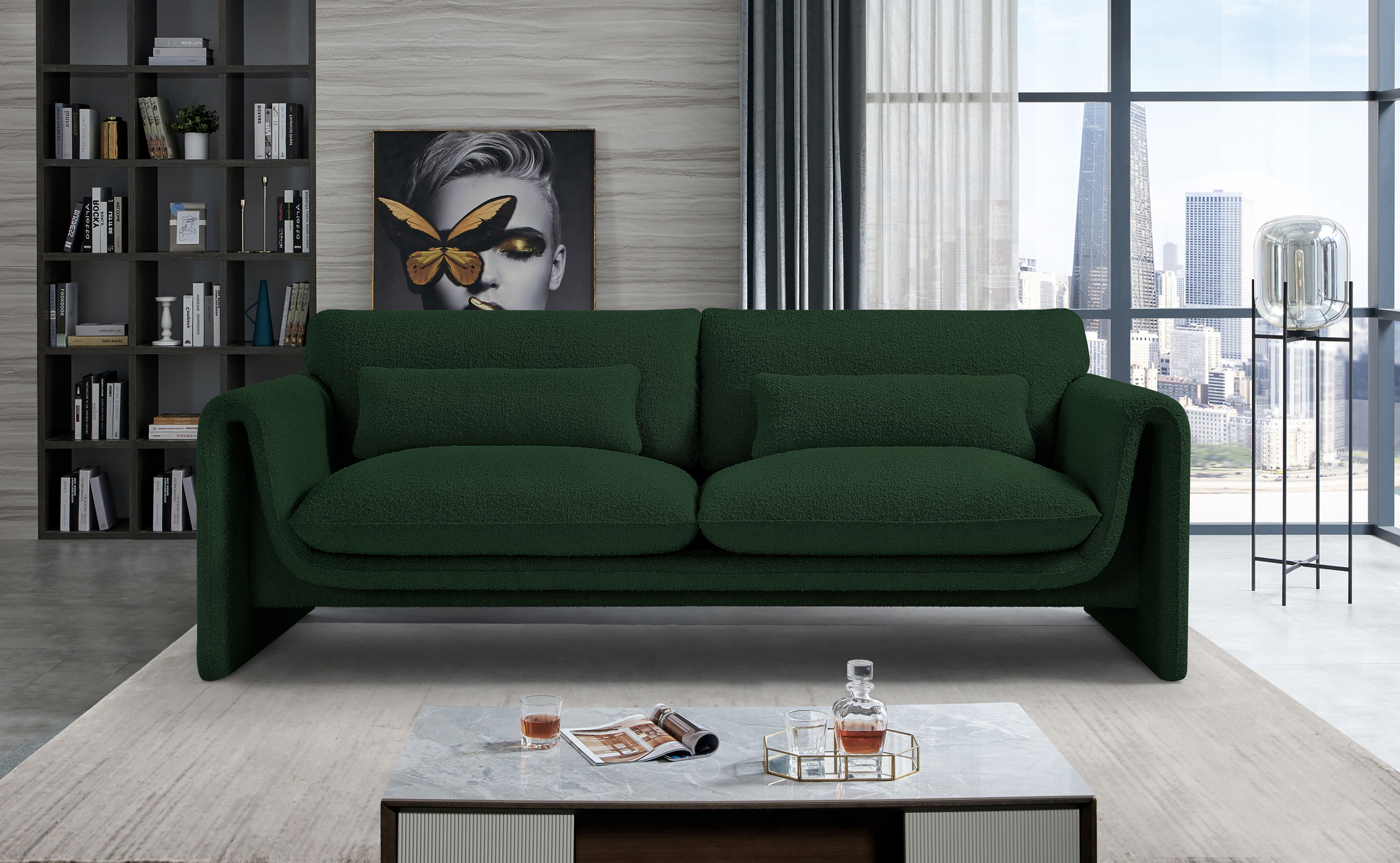 Stylus - Sofa - Green