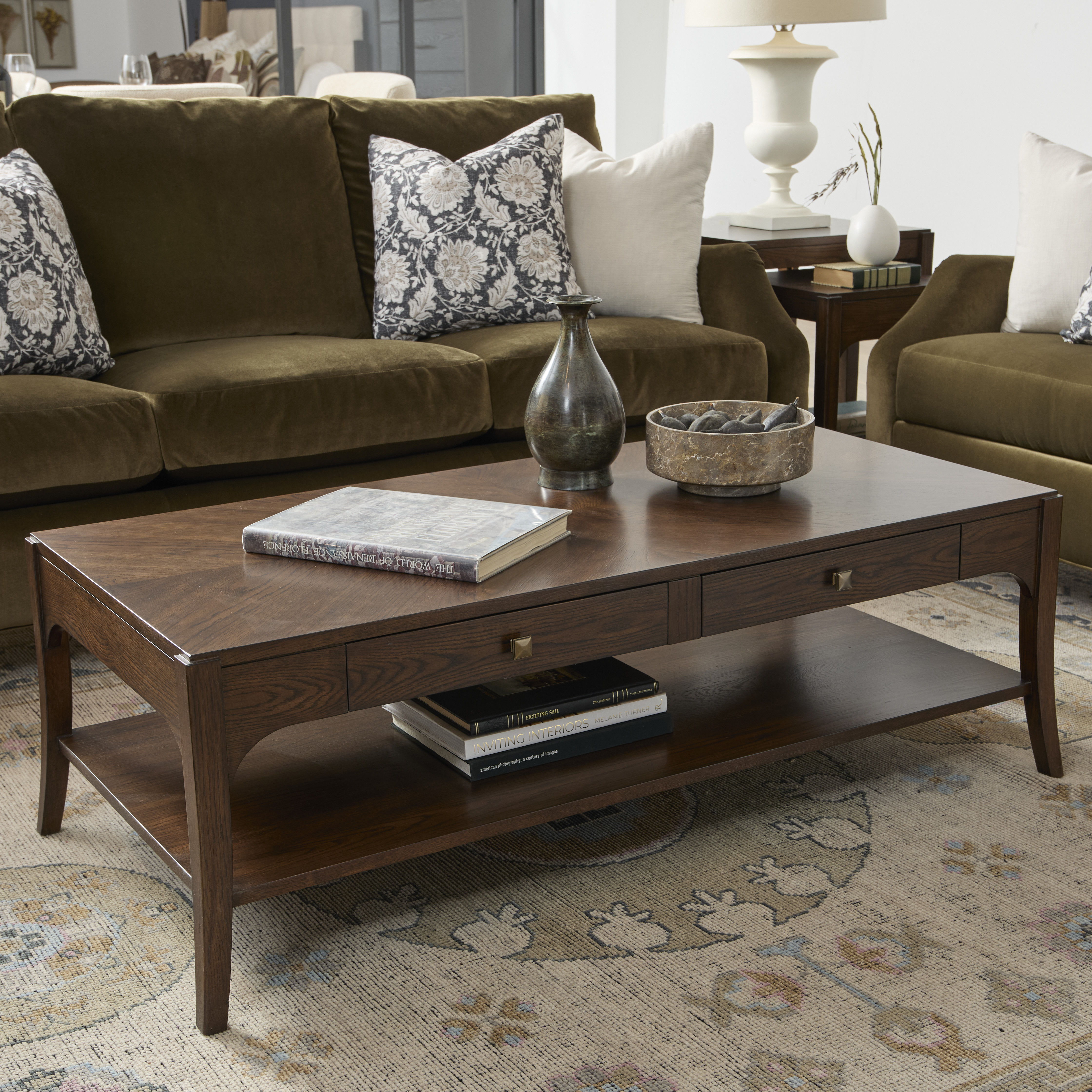Sylvie - Rectangular Coffee Table - Dark Brown, dark brown