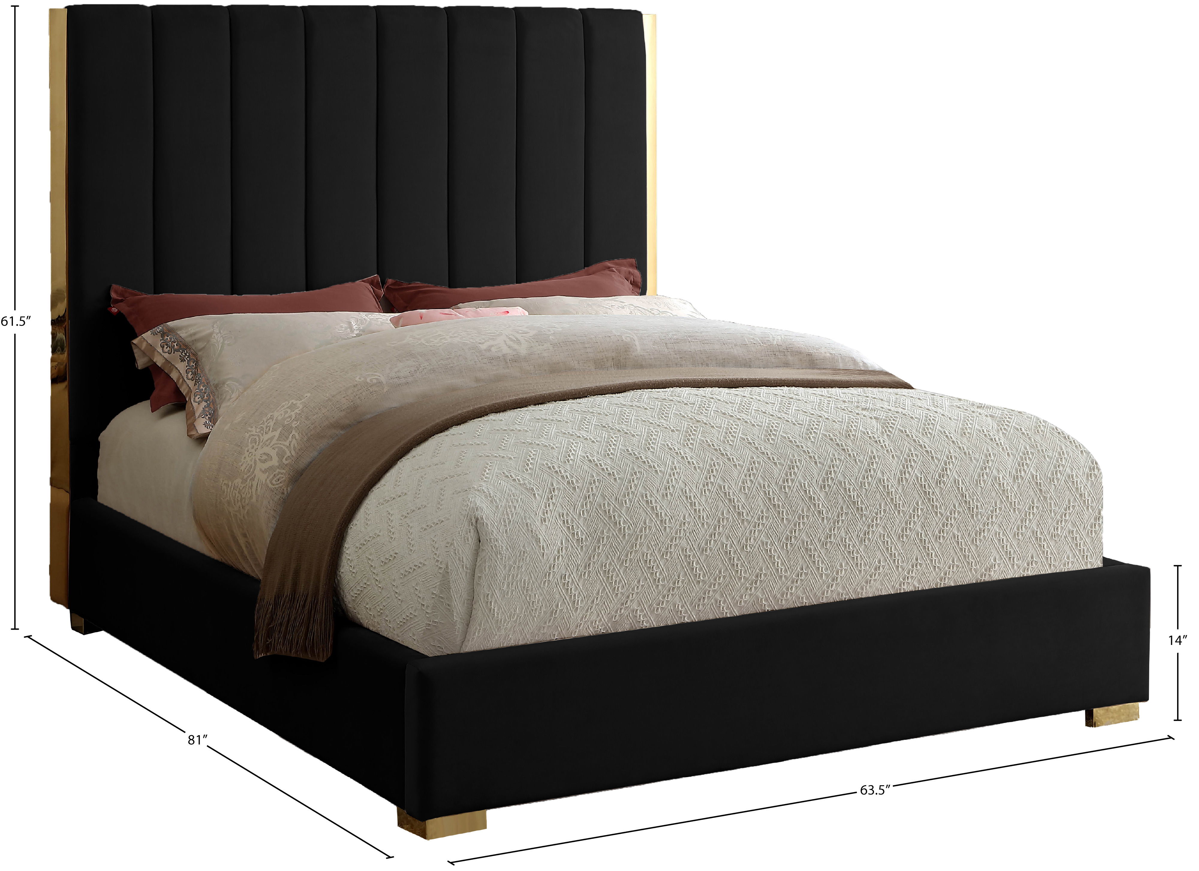 Becca - Full Bed - Black