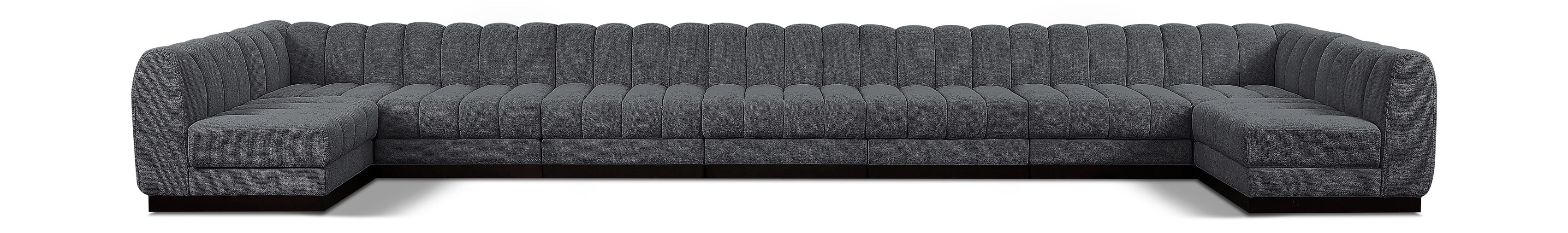 Quinn - 9 Piece Modular Sectional - Gray