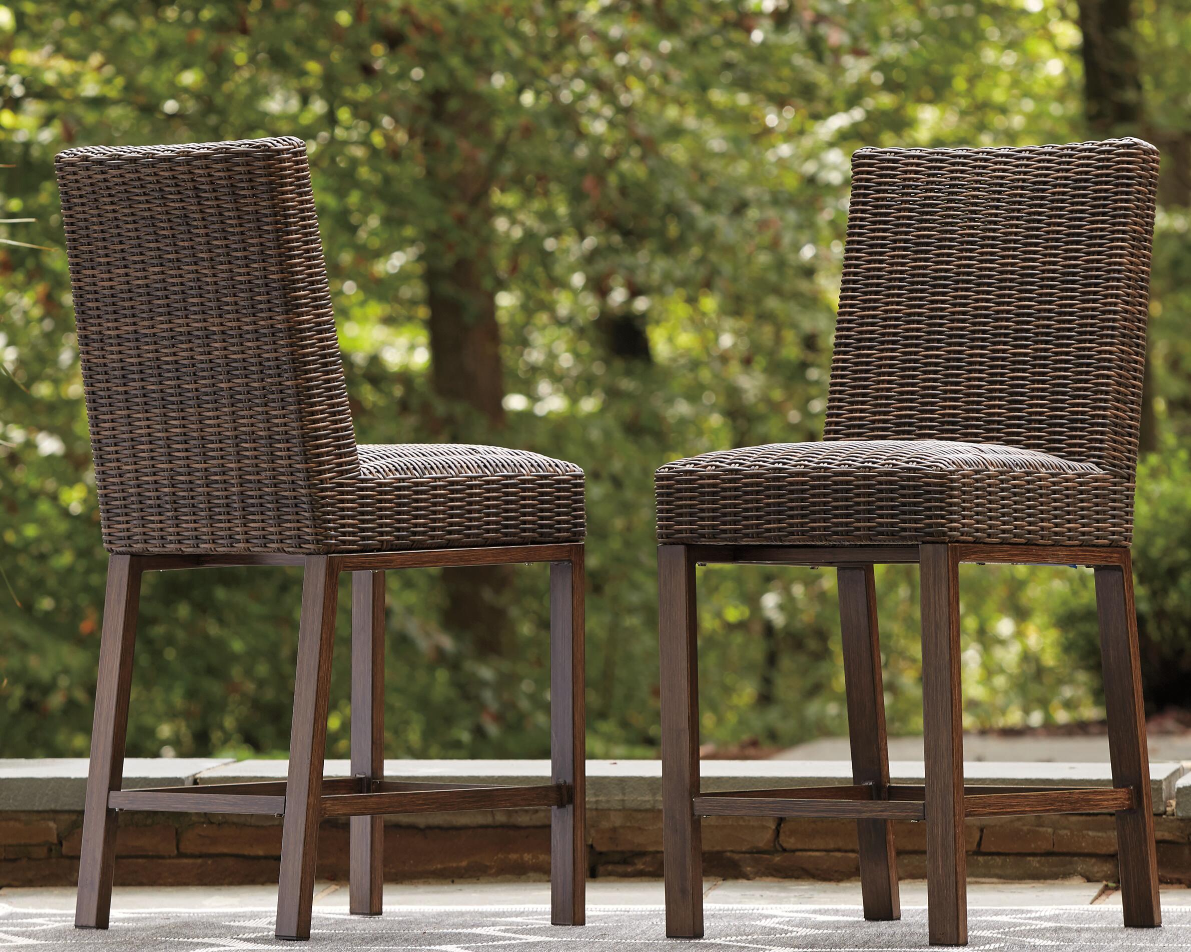 Ashley Furniture Paradise Trail - Barstool (Set of 2) - Medium Brown - Image 2