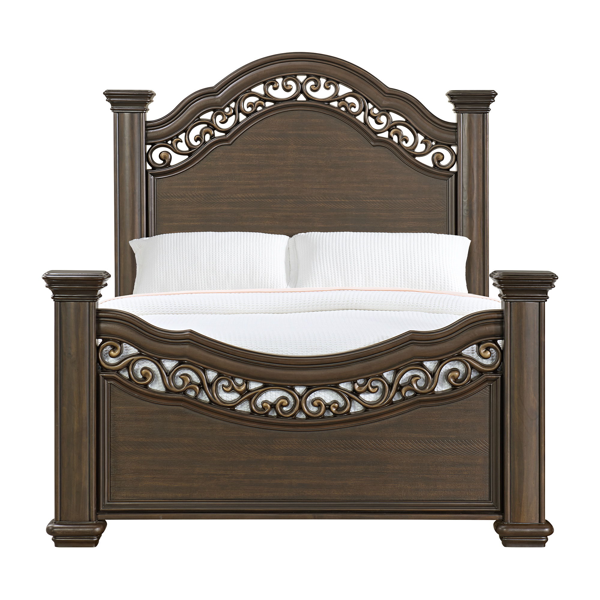 Brunswick - Queen Panel Bed - Mahogany