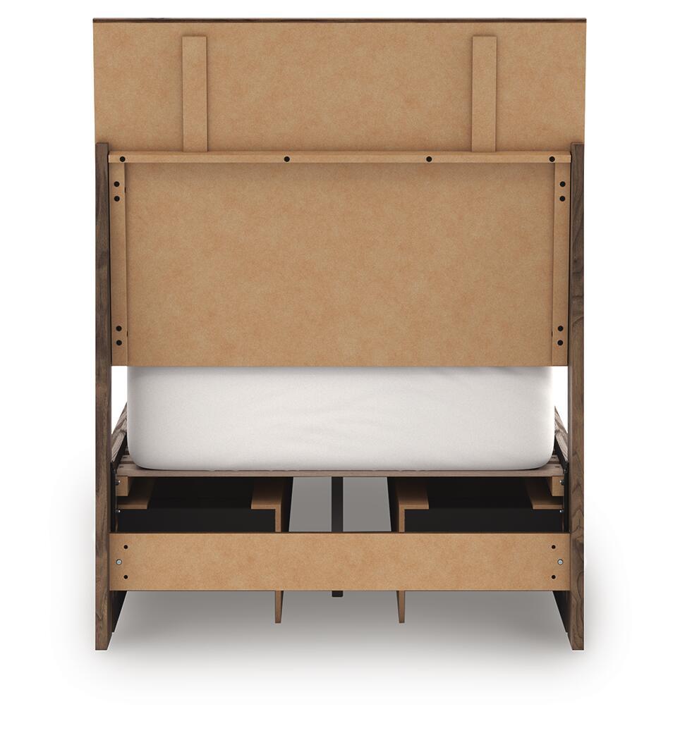 Ashley Furniture Chirason - Twin Panel Bed With Storage - Brown - Image 6