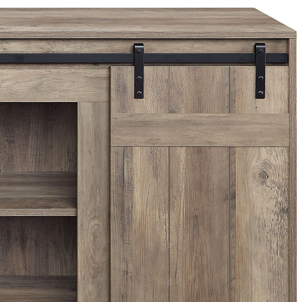 Bellarosa - TV Stand (Same As 91608) - Gray Washed, dark brown, view 3