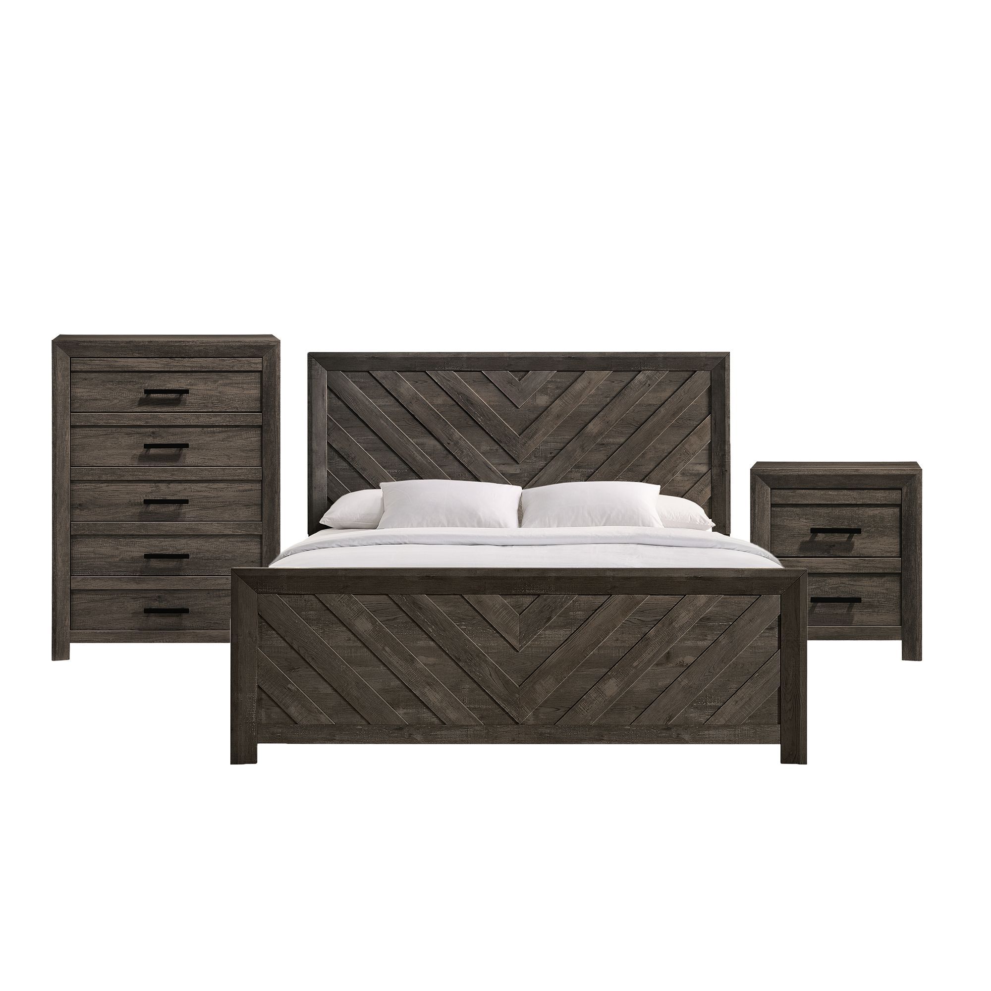 King · 3 Pc · Bedroom Set