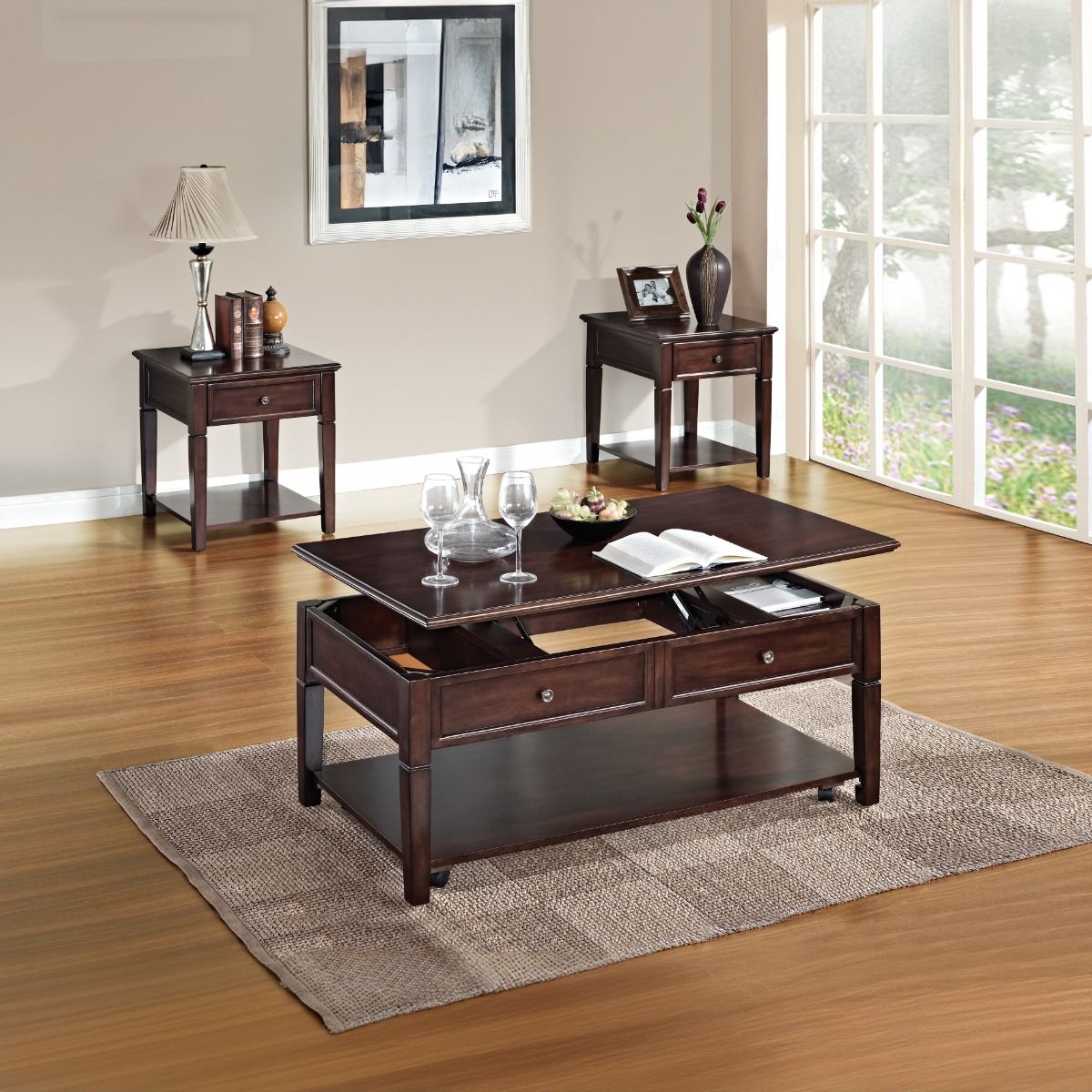 Malachi - End Table - Walnut, dark brown, view 8