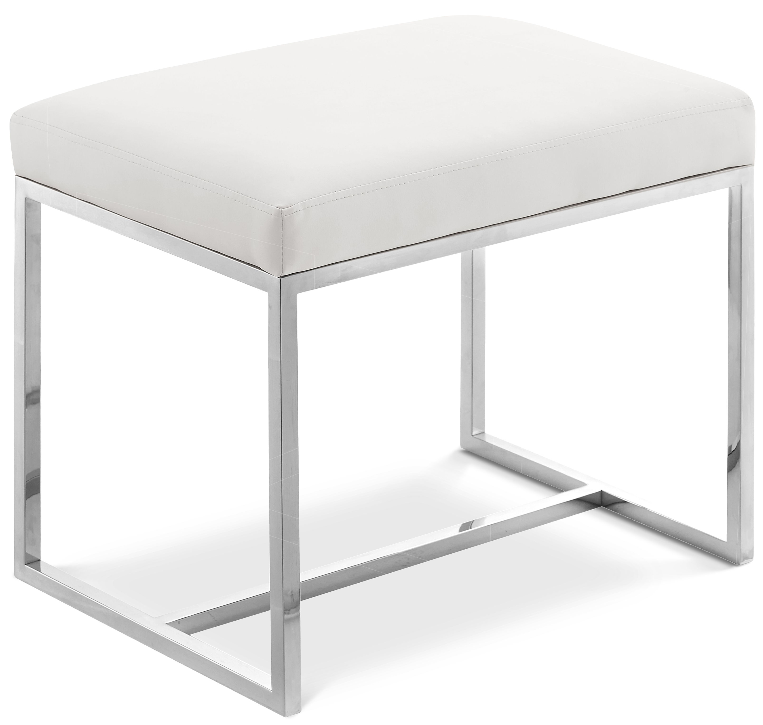 Monroe - Ottoman / Stool - Chrome