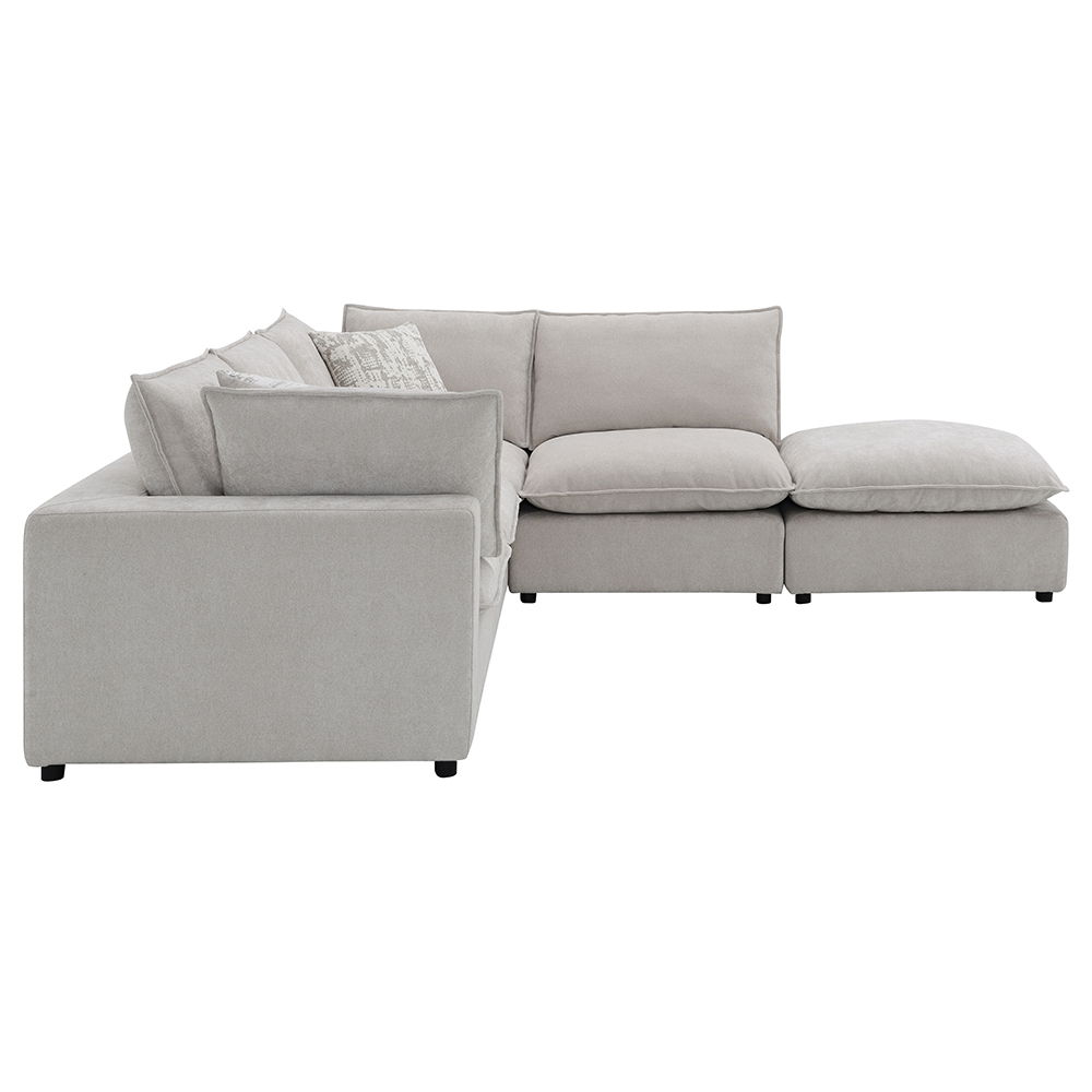 Marisa - Modular Ottoman - Beige Boucle, beige, view 3