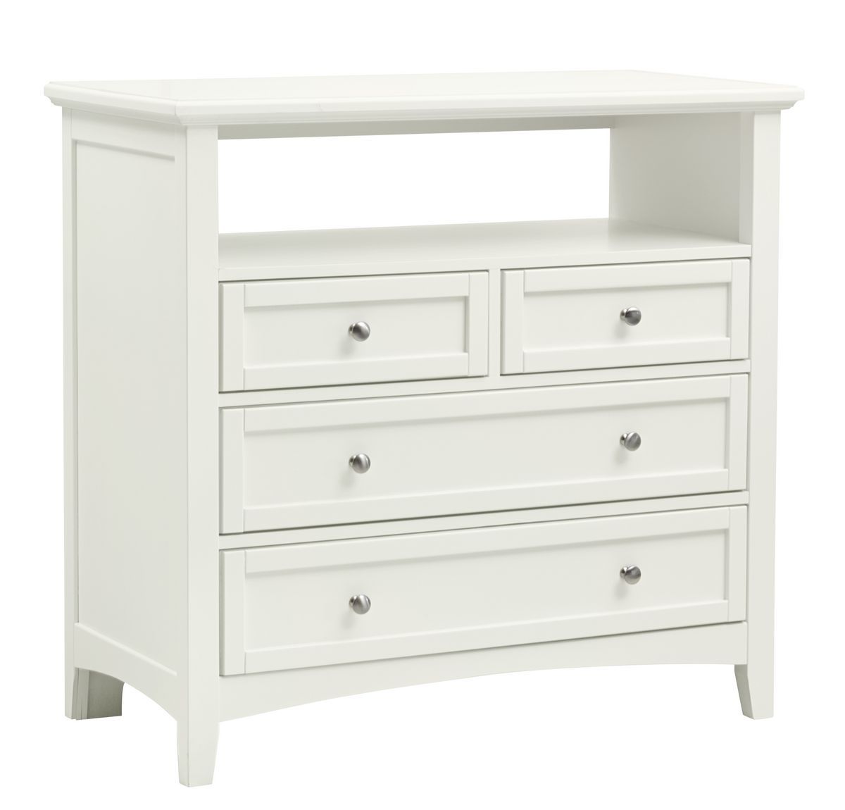 Bonanza - 4-Drawer Media Chest - White Image