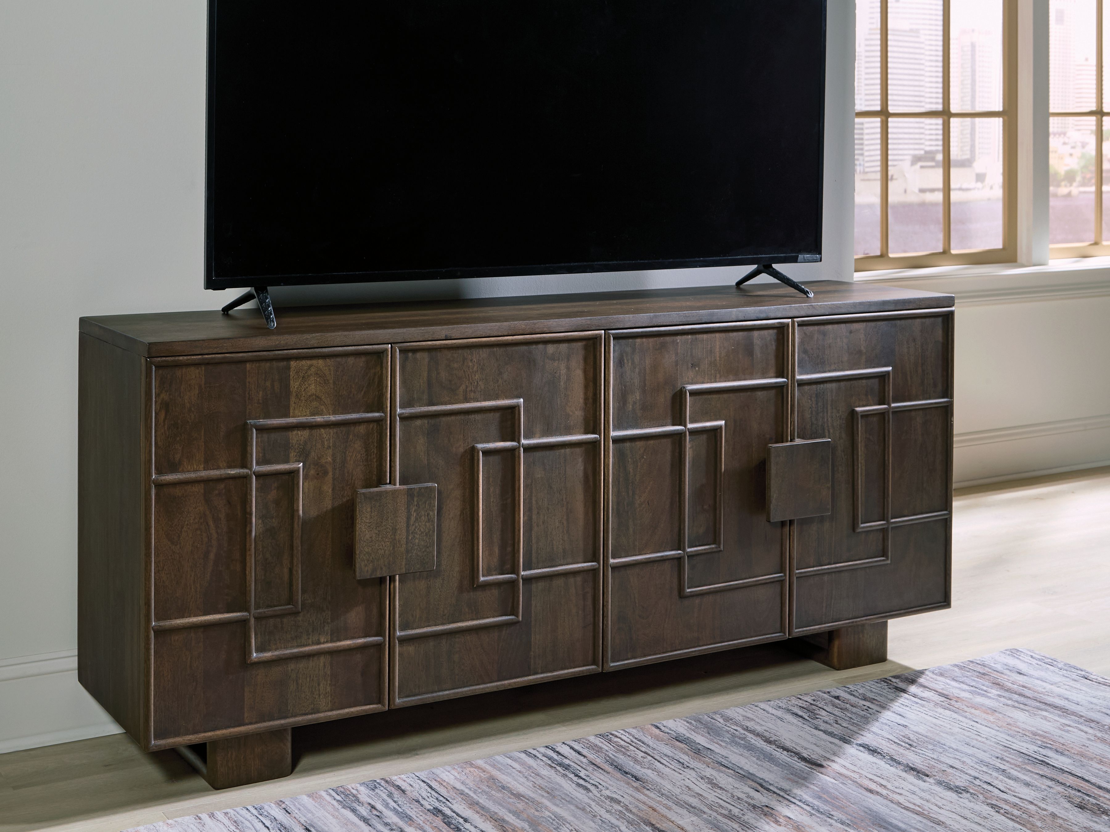 Ashley Furniture Cato - Accent Cabinet - Dark Brown - Image 6