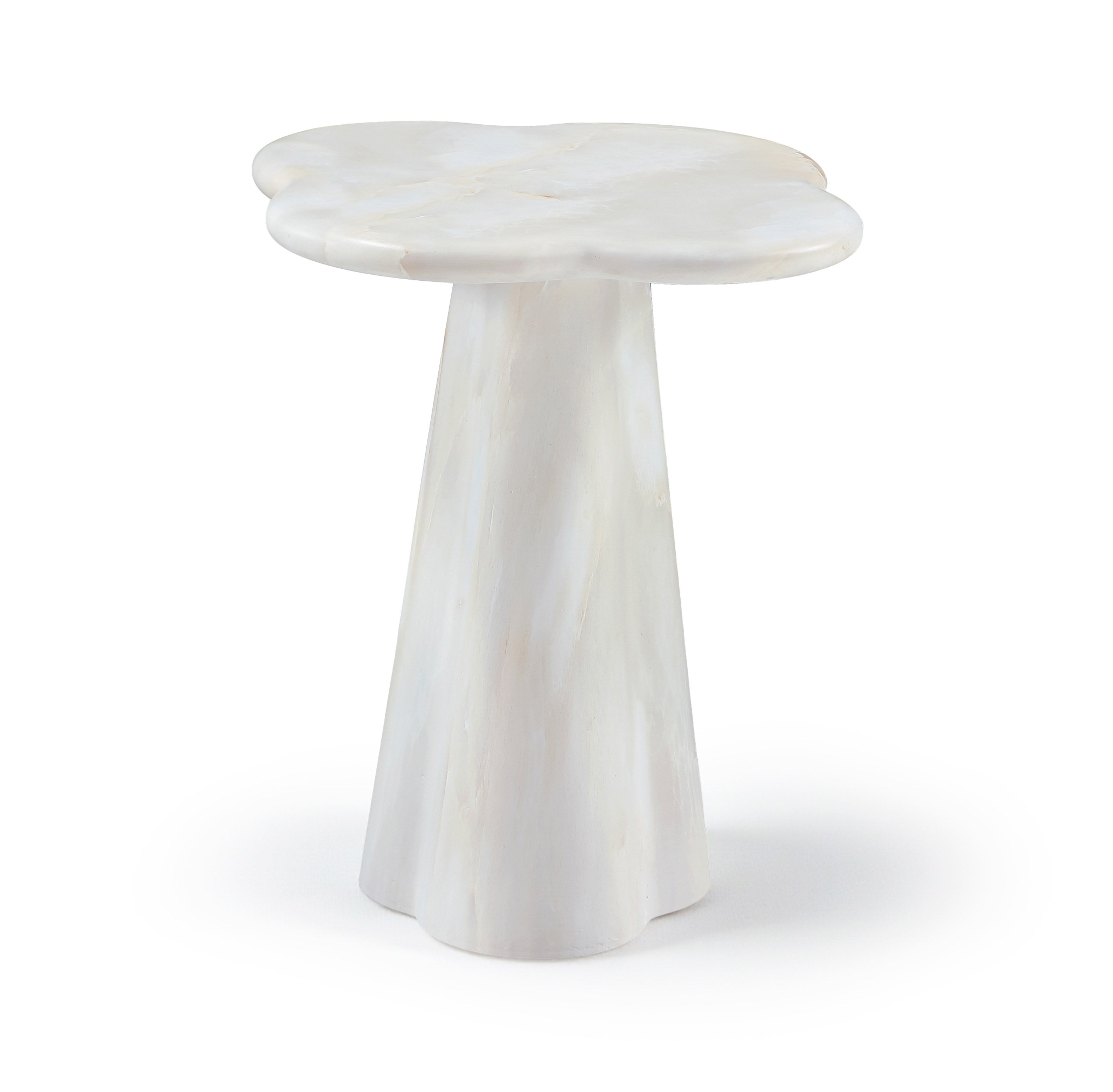 Nola - 18.5" Concrete Indoor / Outdoor End Table - White