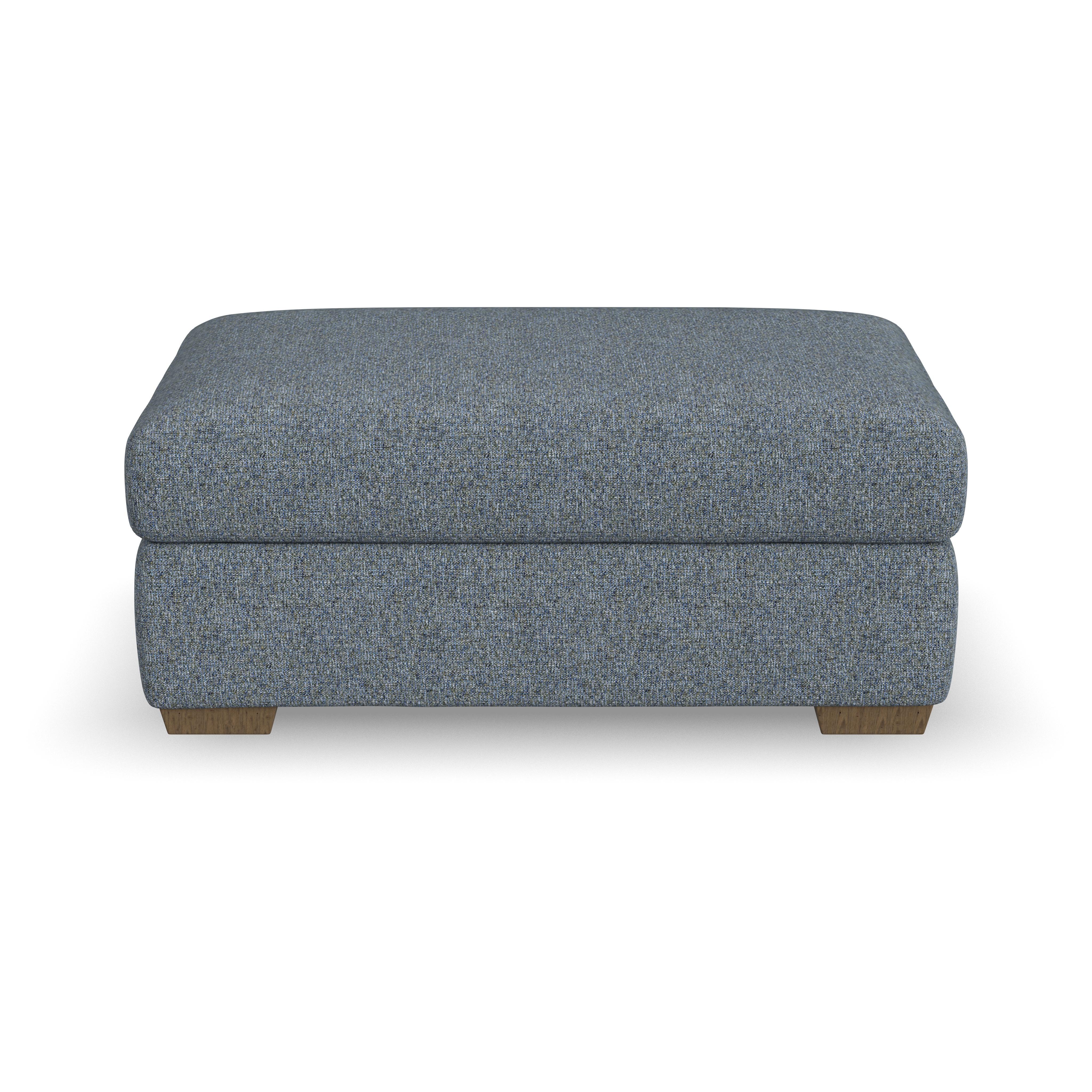 Collins - Fabric Ottoman, light gray, view 4