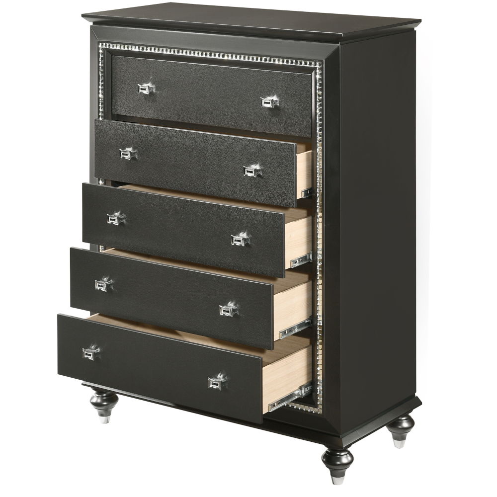 Kaitlyn - Chest - Metallic Gray, dark gray, view 3