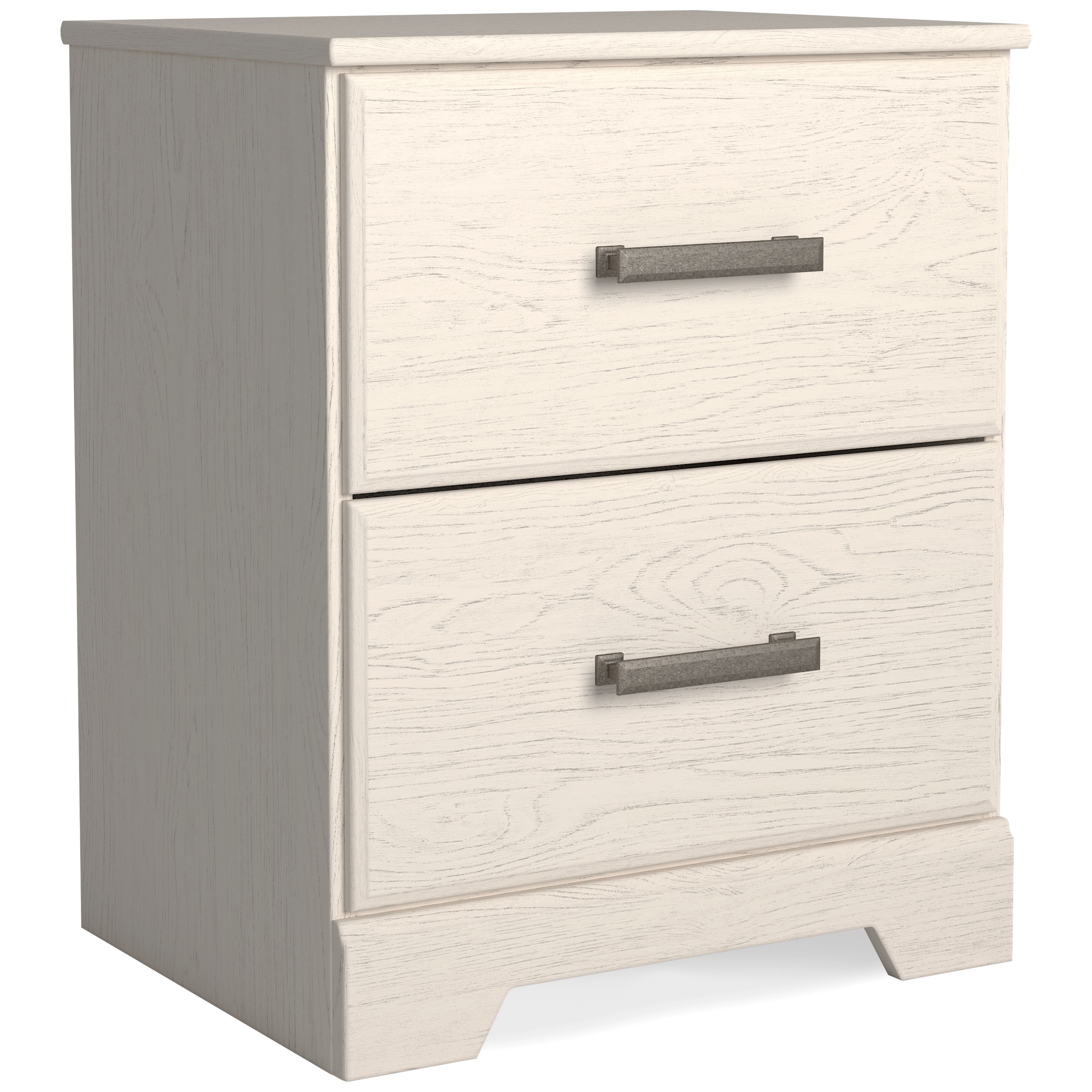 Ashley Furniture Stelsie - 6 Pc. - Dresser, Mirror, King Panel Bed, 2 Nightstands - White - Image 4