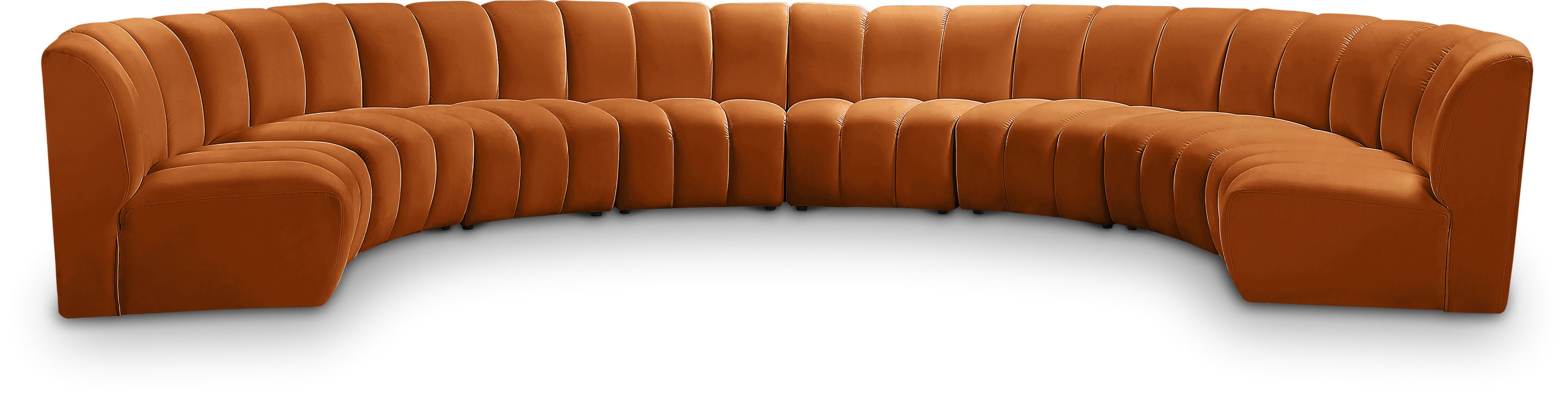 Infinity - 8 Piece Modular Sectional - Cognac