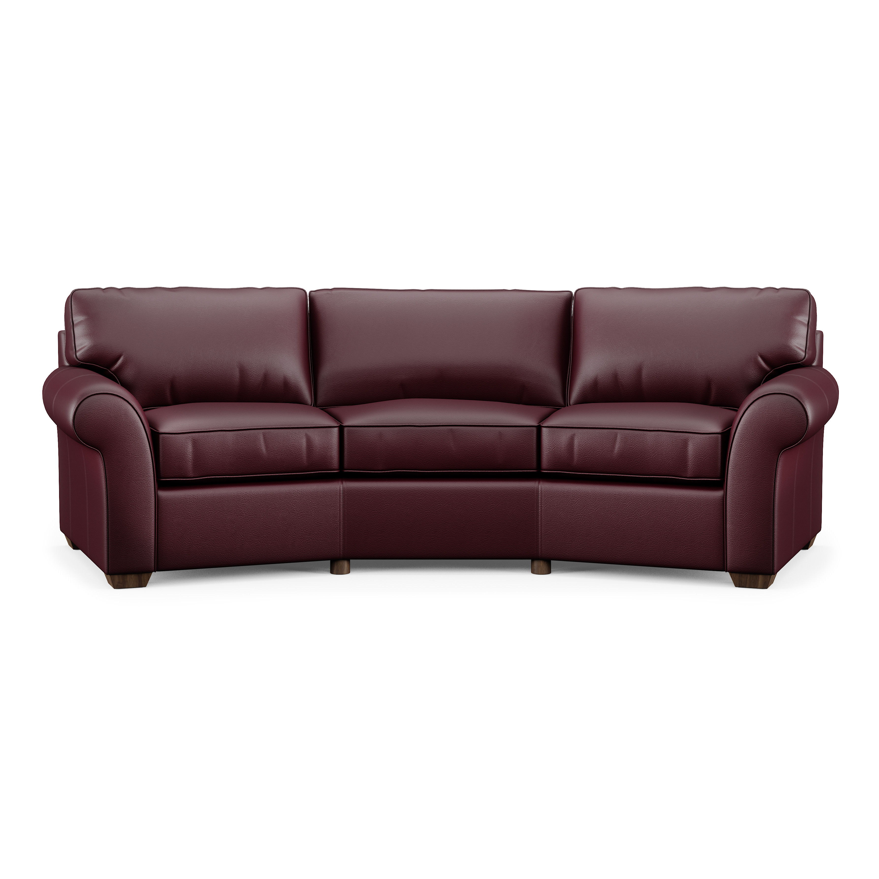 Vail - Leather Conversation Sofa, dark red, view 5
