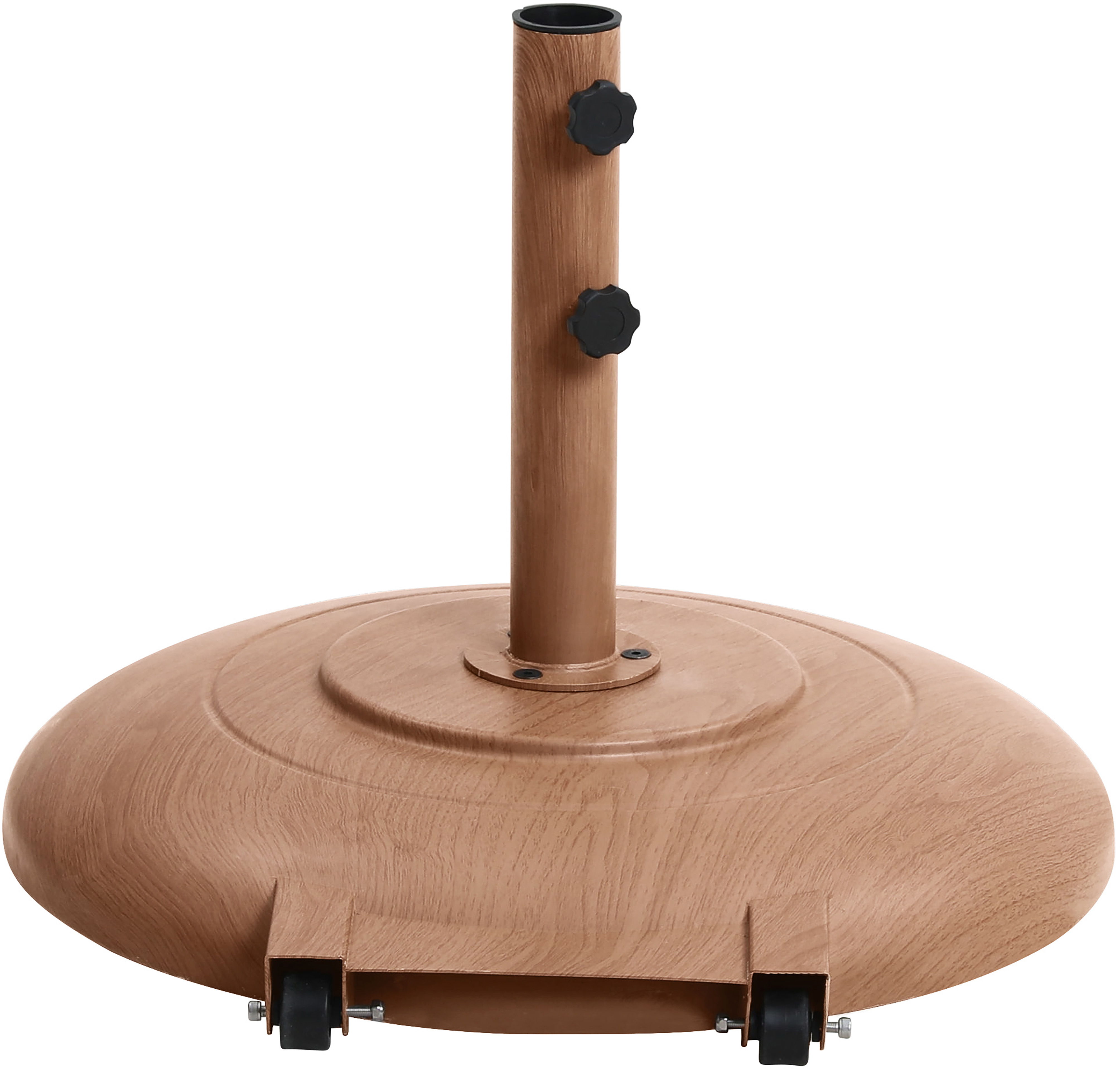 Cozumel - Steel Patio Umbrella Base - Teak