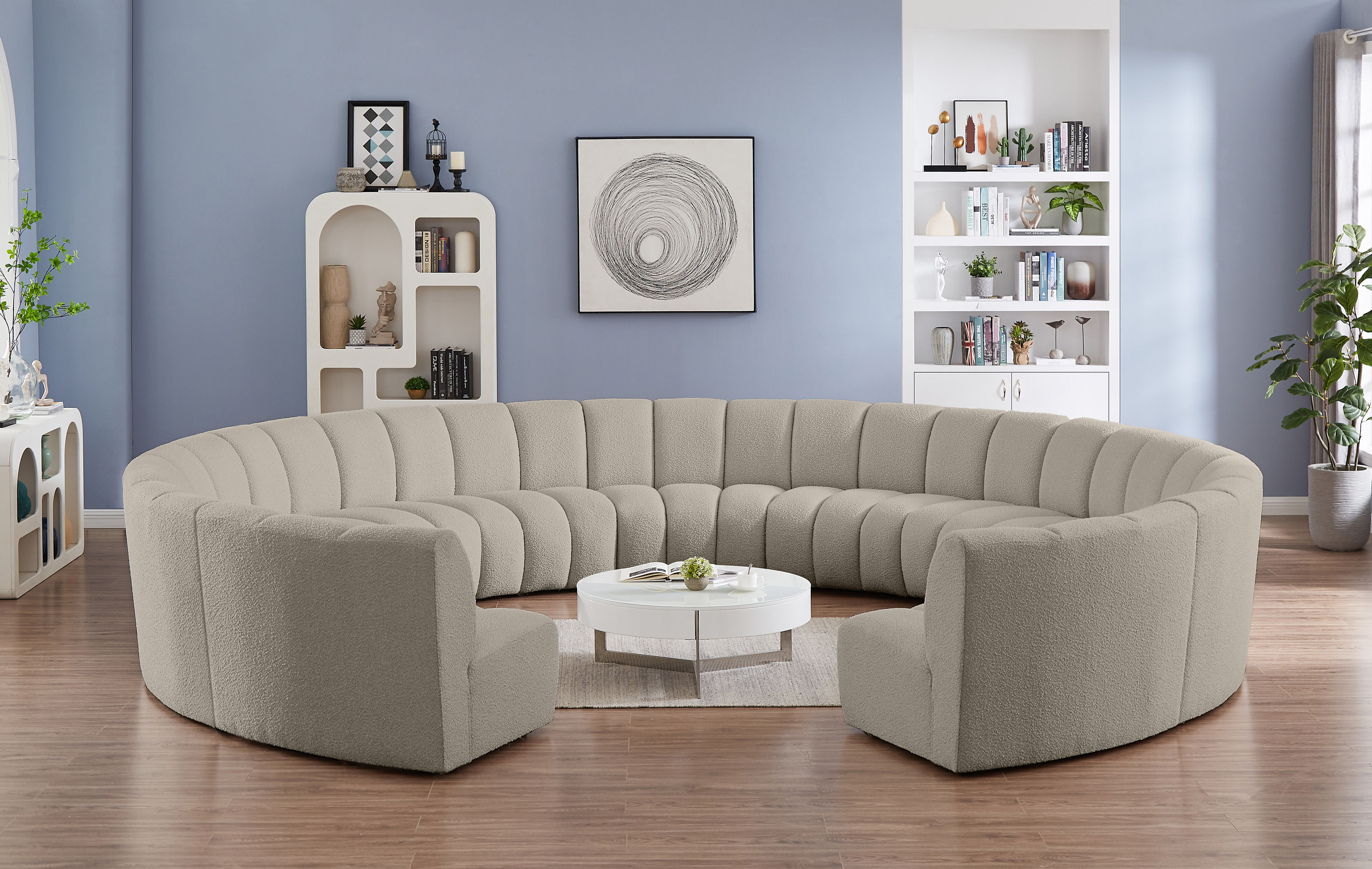 Infinity - 11 Piece Modular Sectional - Light Brown