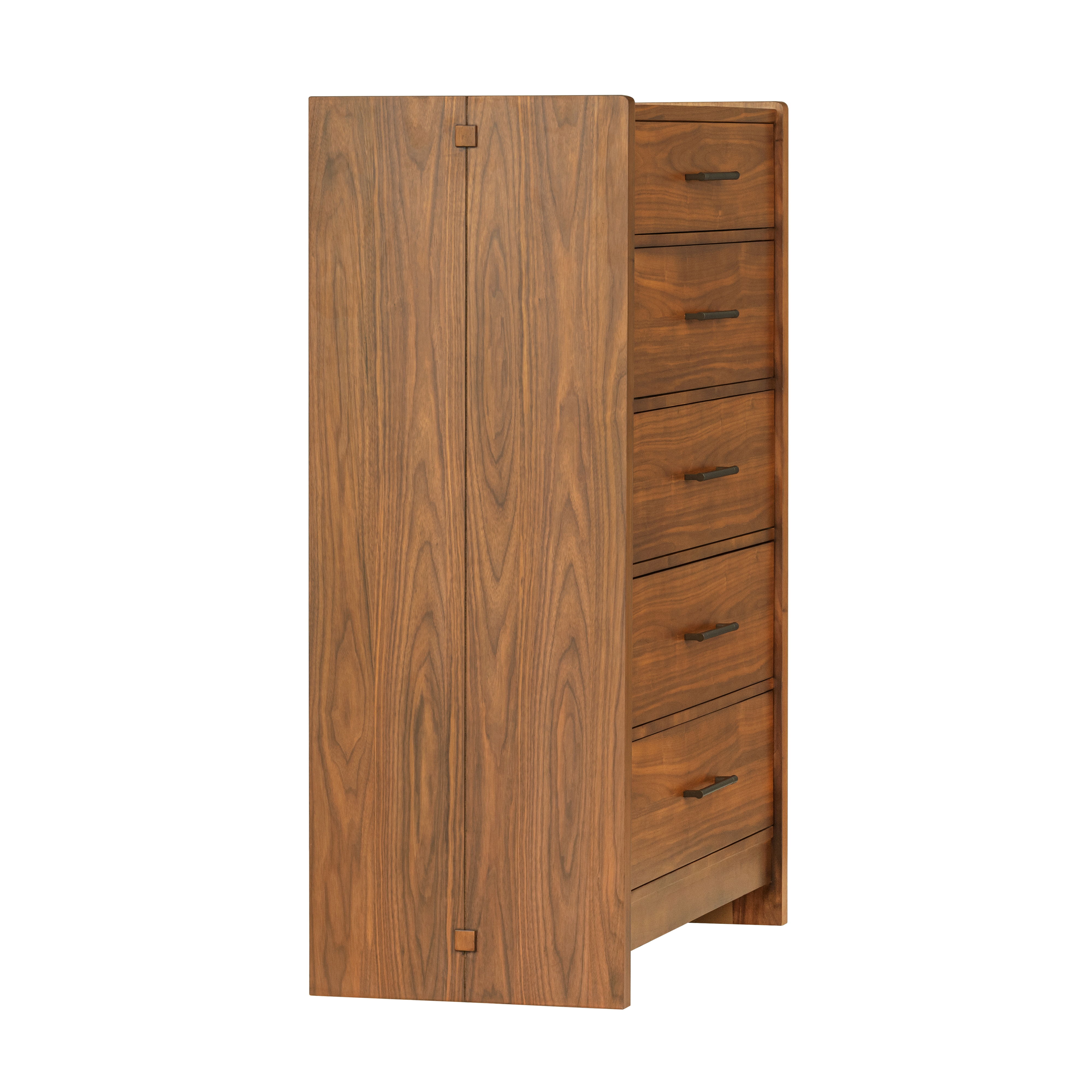 Lincoln - Drawer Chest - Warm Walnut, light brown, view 3