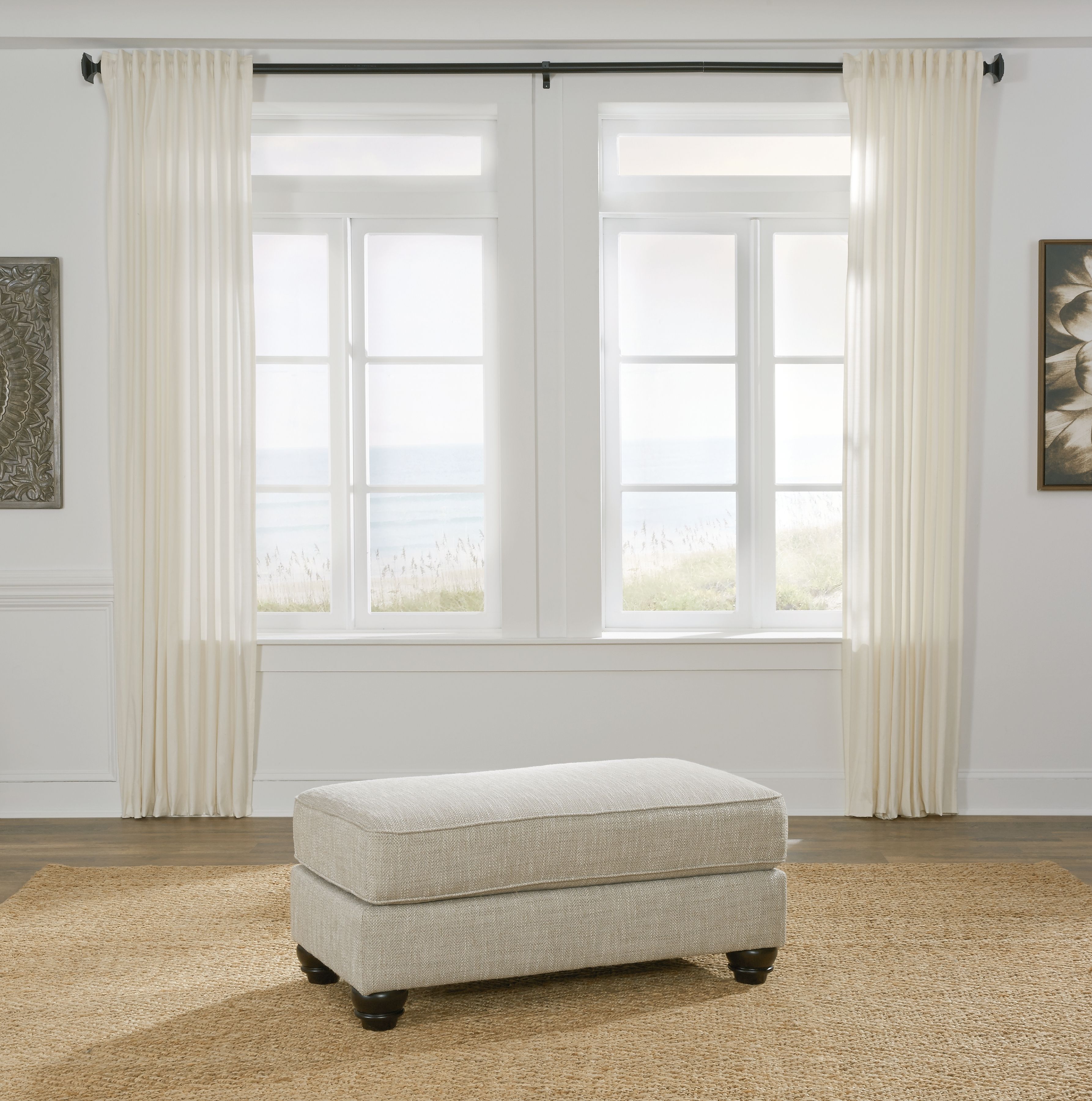 Asanti - 2 Pc. - Chair and a Half, Ottoman - Fog