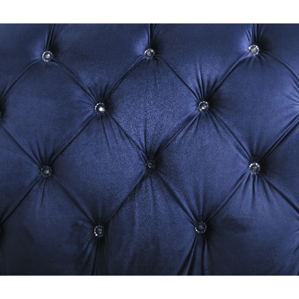 Iberis - Sofa - Navy Velvet, blue, view 4