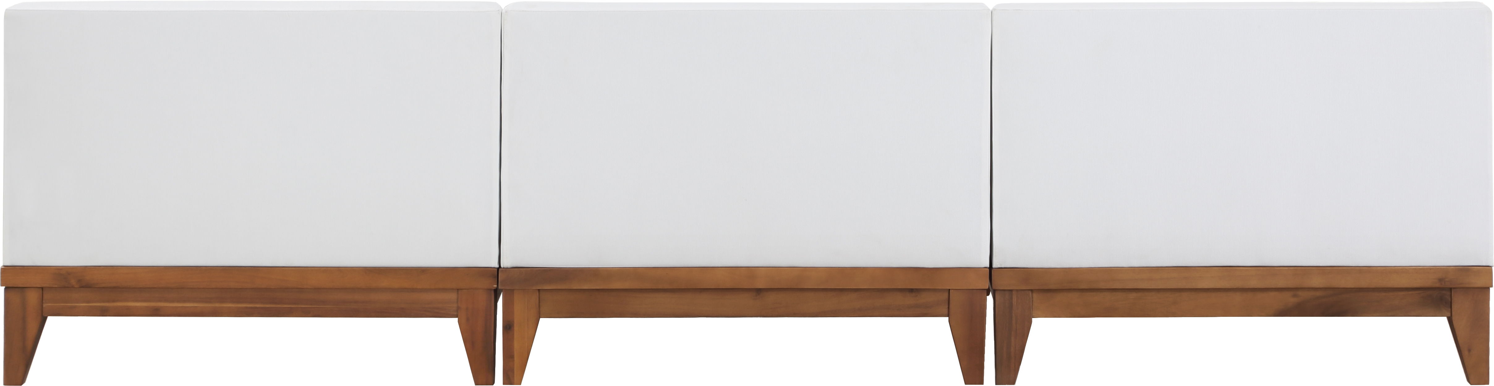 Rio - 3 Piece Modular Armless Sofa - Off White