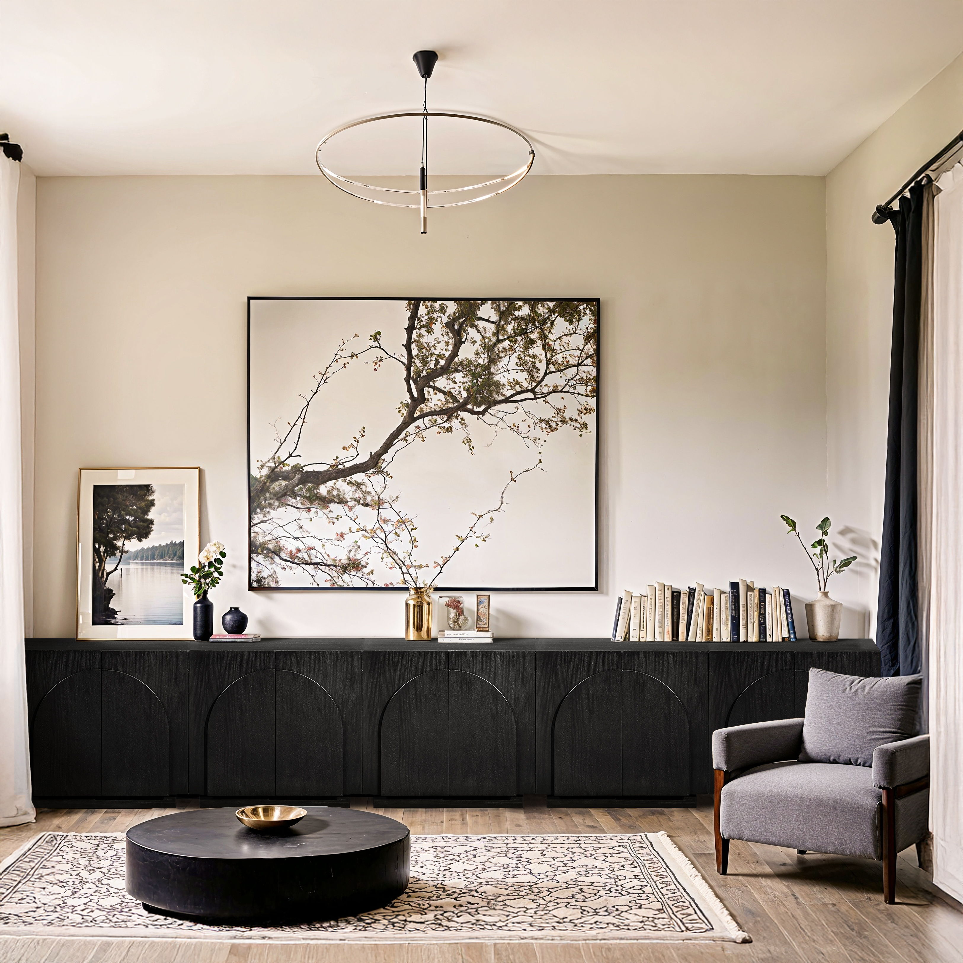 Navona - 5 Piece Sideboard / Buffet - Black