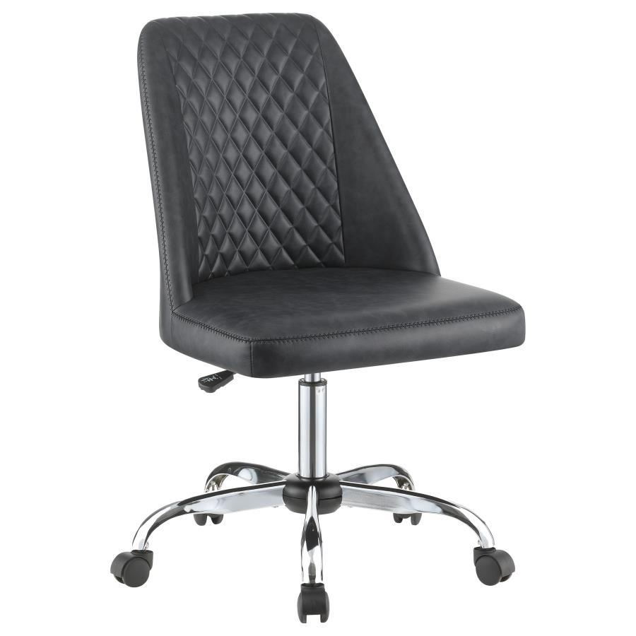Althea - Upholstered Adjustable Home Office Desk Chair - Gray Image