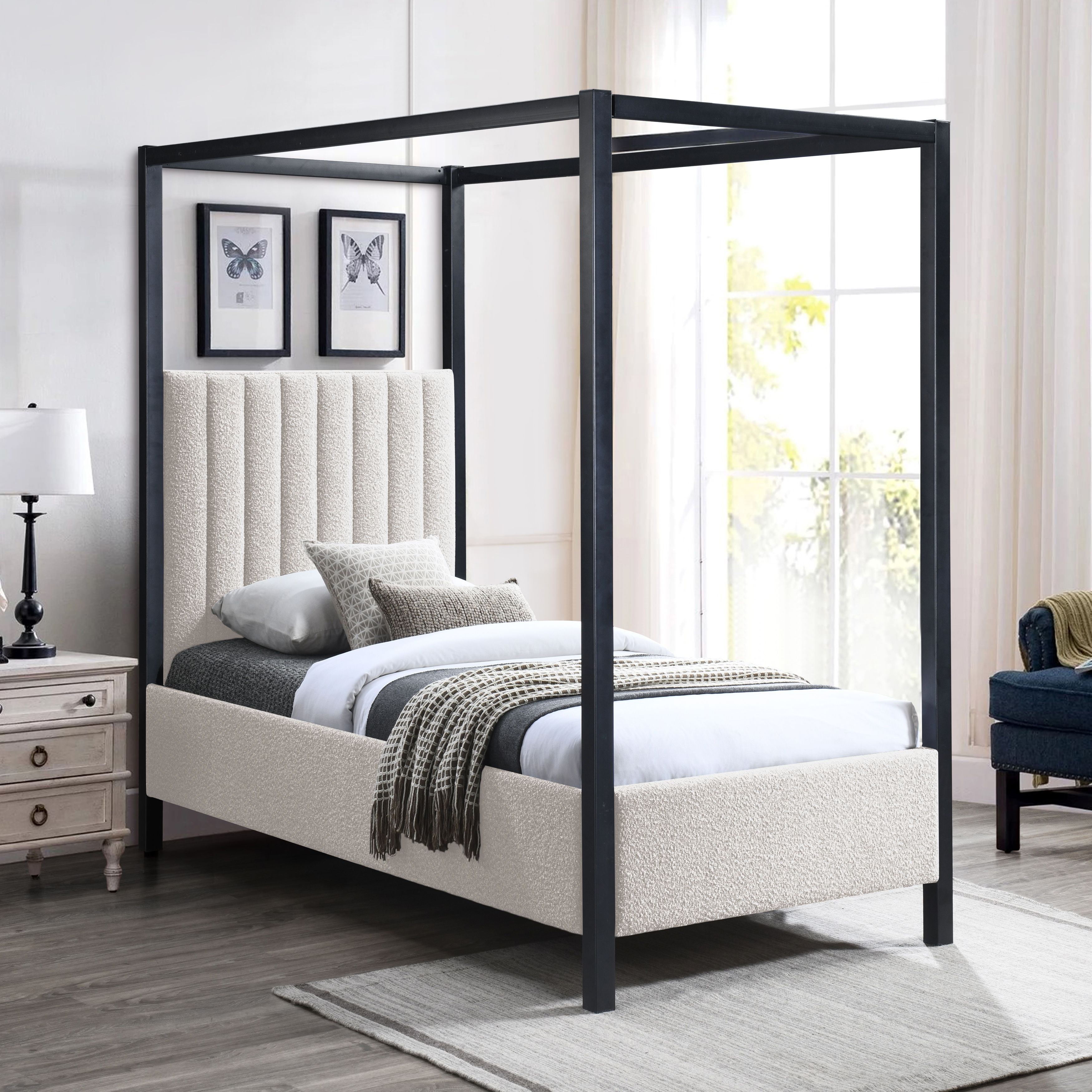 Kelly - Twin Bed - Cream