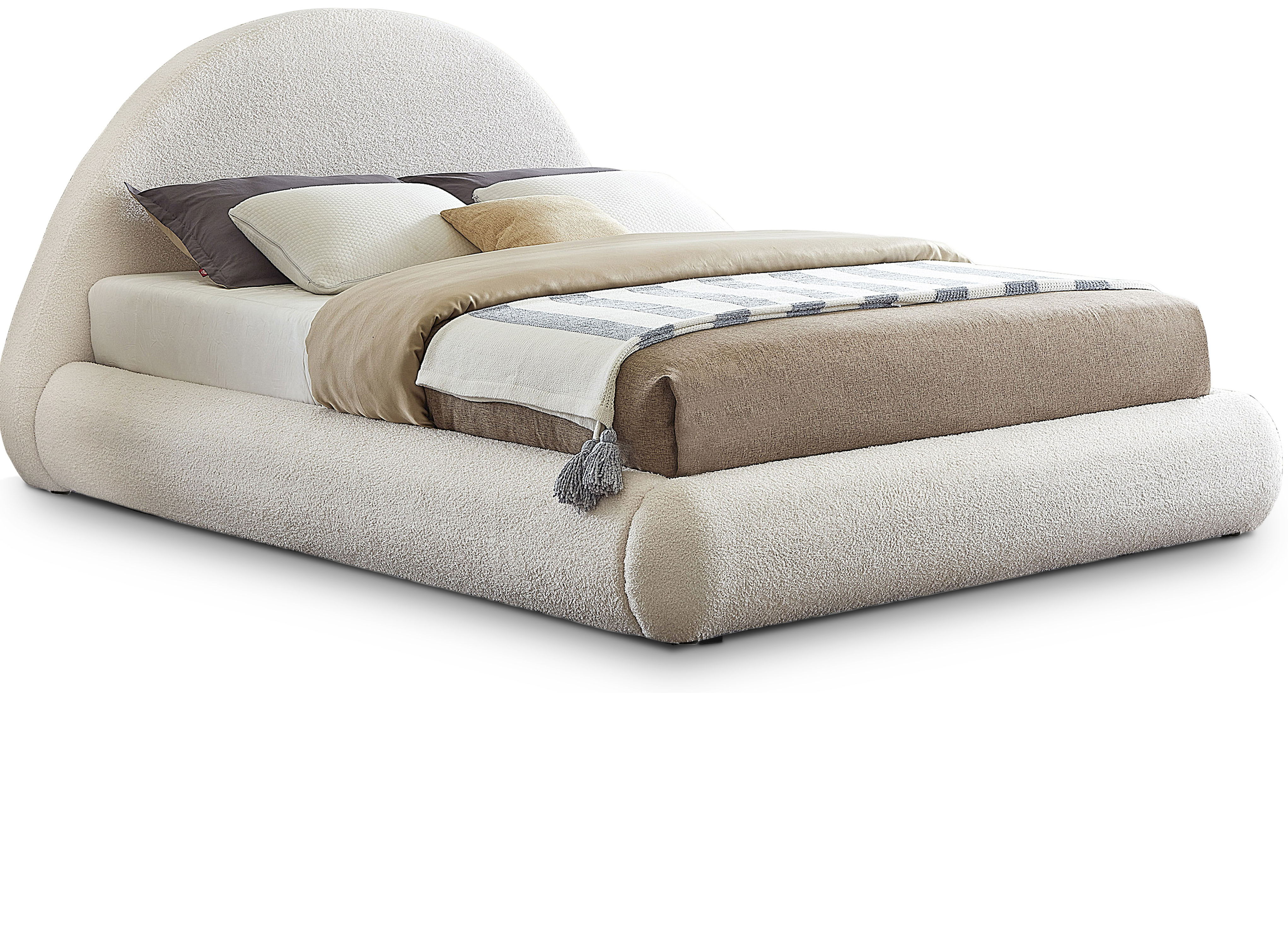Rudy - Queen Bed - Cream
