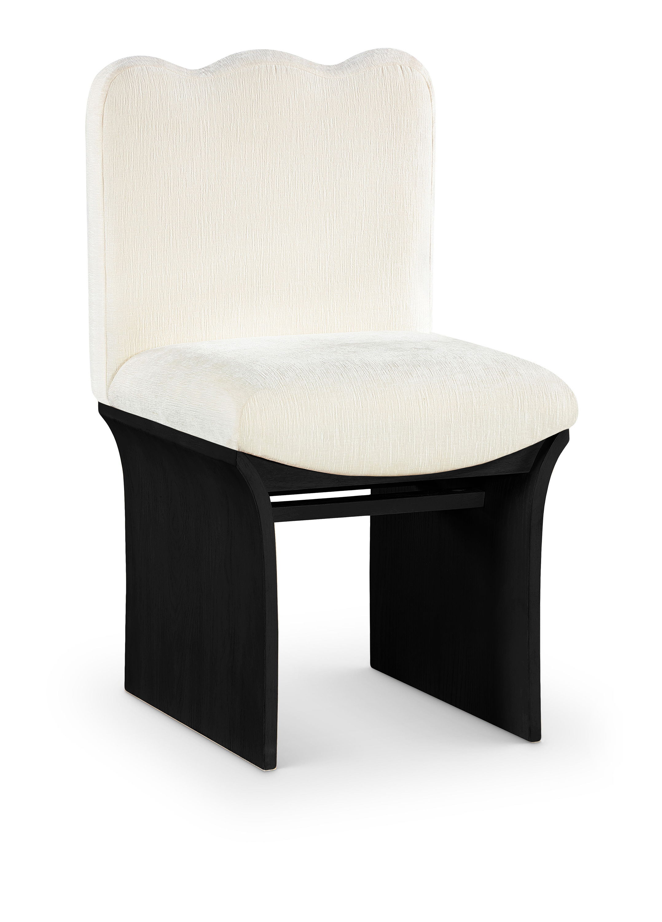 Shaw - Chenille Fabric Dining Chair - Cream