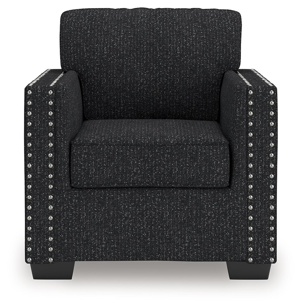Ashley Furniture Jasmine Peaks - 2 Pc. - Chair, Ottoman - Coal - Image 3