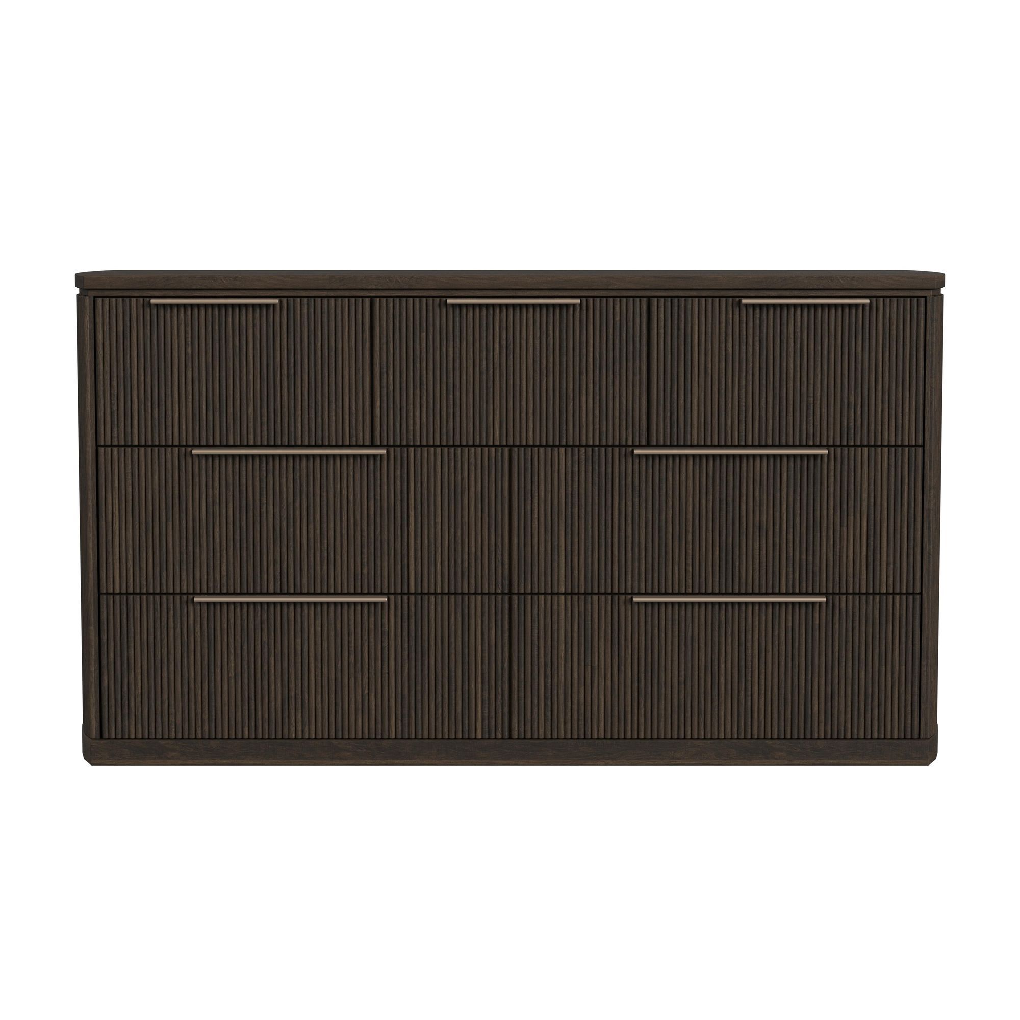 Sylvie - 7-Drawer Dresser - Dark Brown