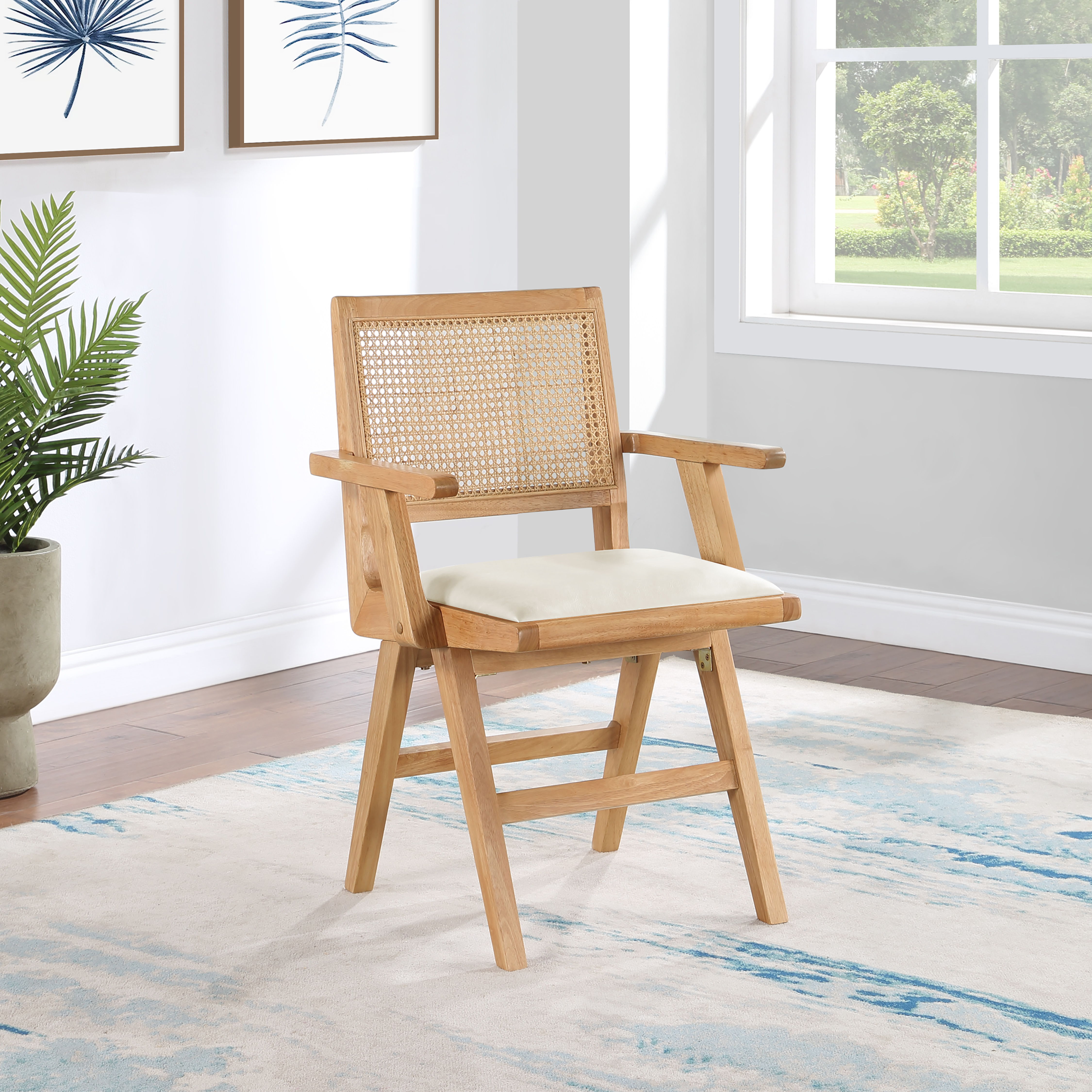 Abby - Dining Arm Chair (Set of 2) - Cream