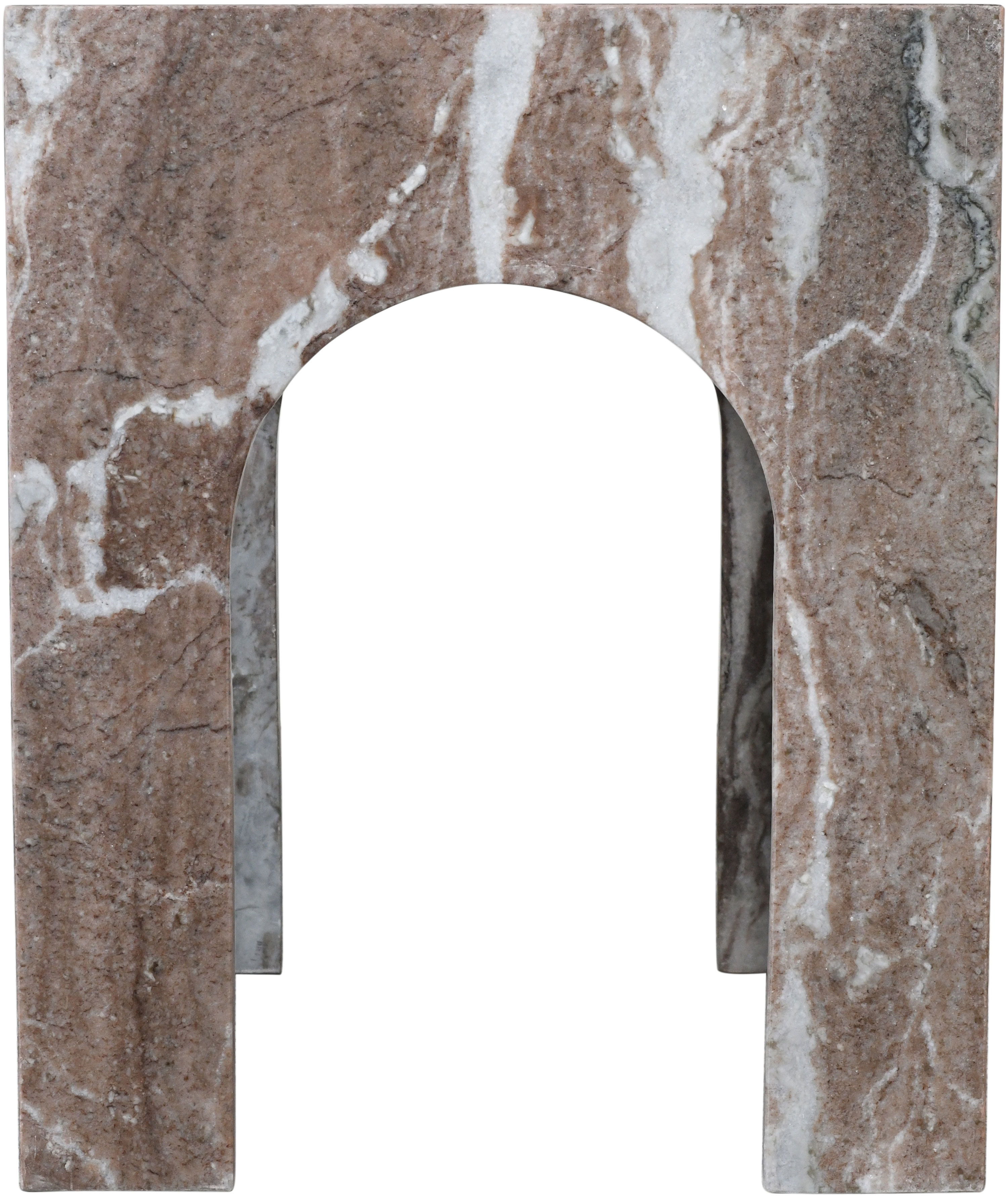 Palermo - Marble End Table - Brown