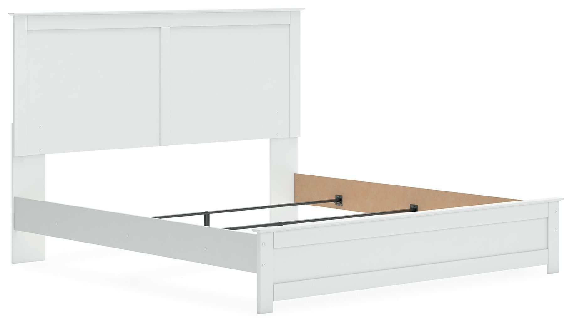 Ashley Furniture Bostwick Shoals - King Panel Bed With Framed Footboard - White - Image 4