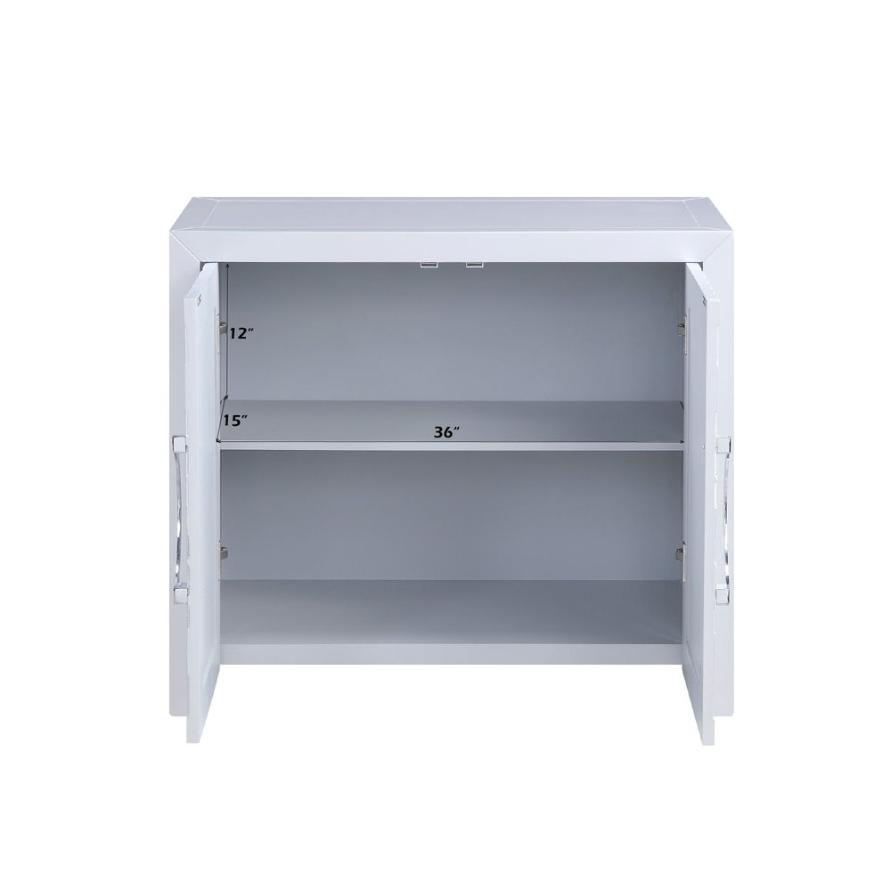 Cicero - Console Cabinet - Platinum, white, view 5