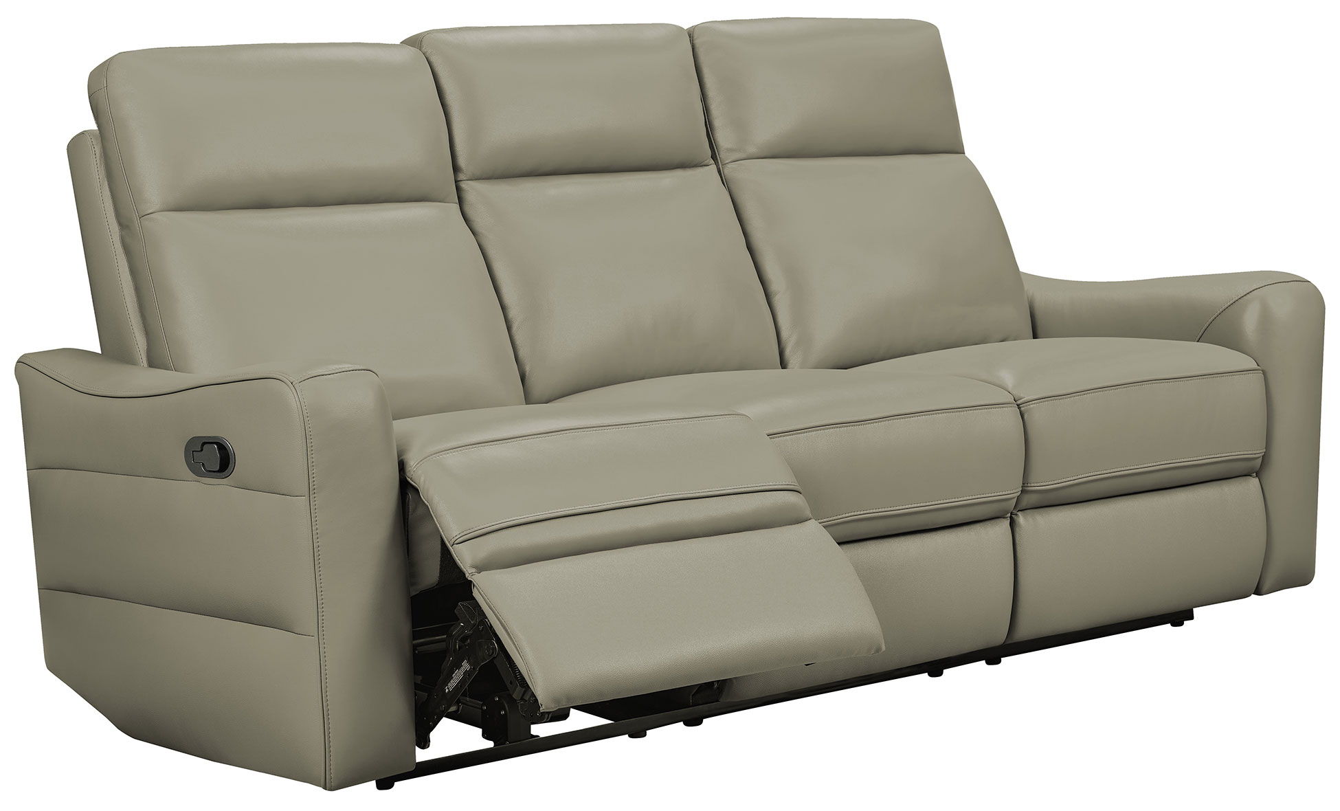 3517 - Sofa With Manual Recliners - Gray