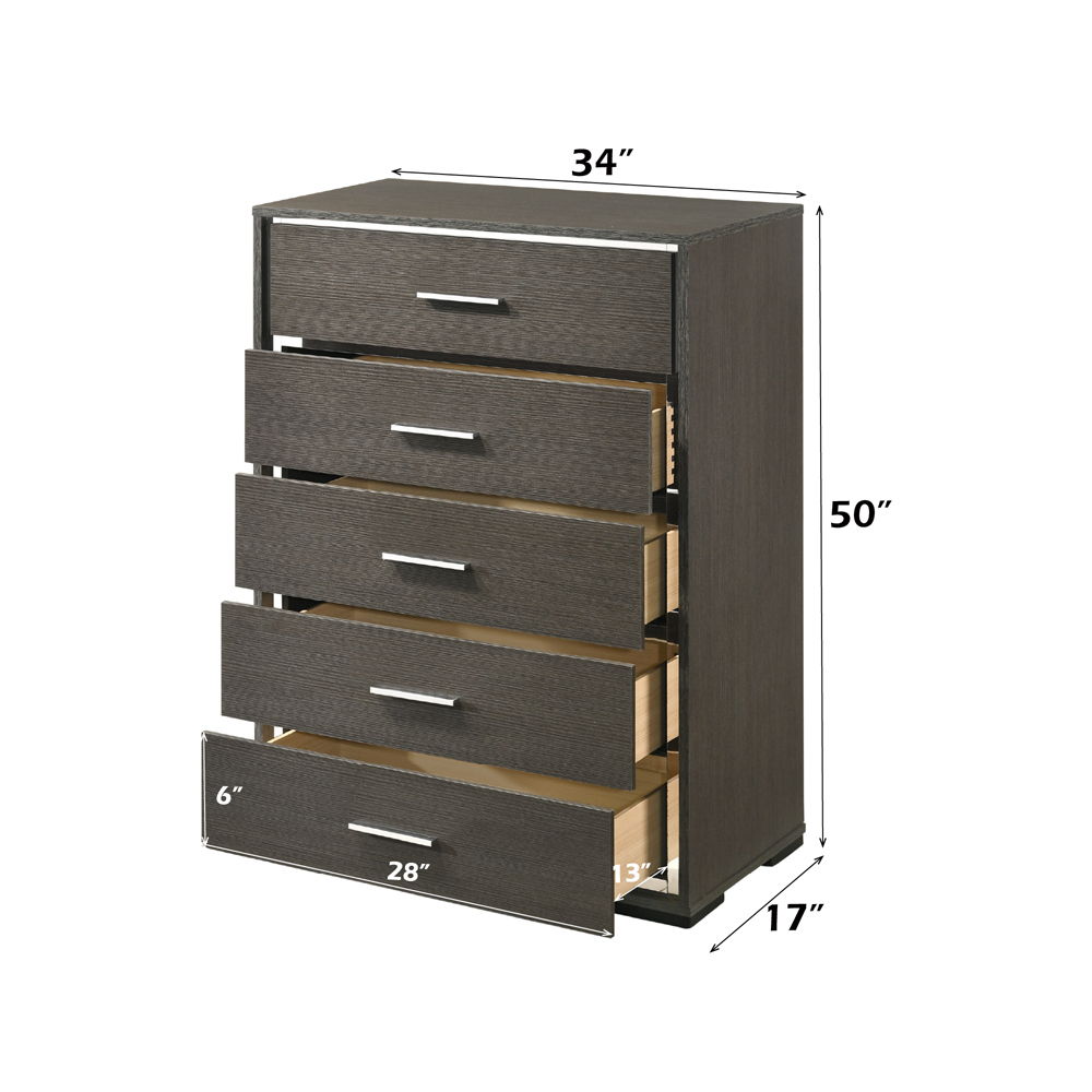 Escher - Chest - Gray Oak, dark gray, view 4
