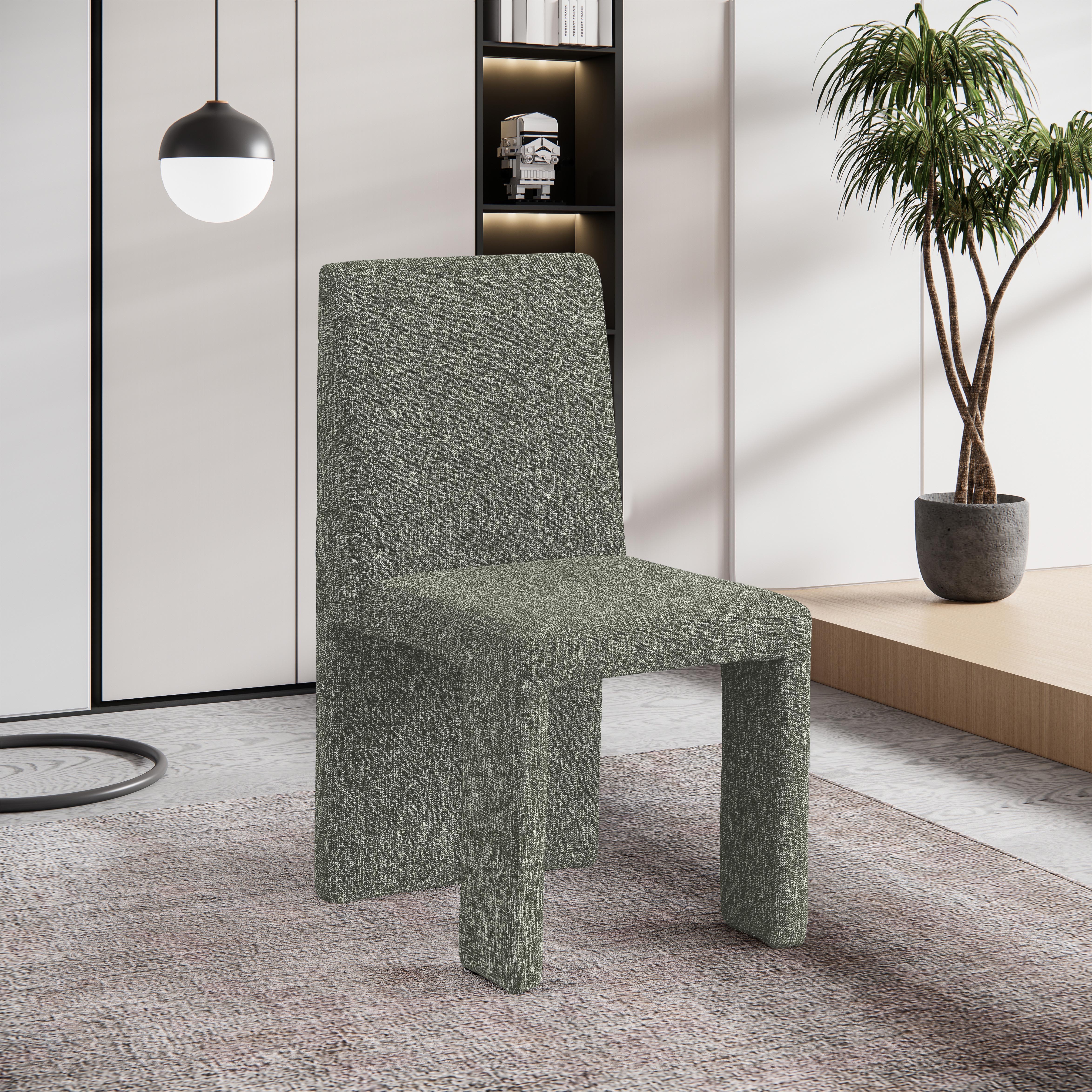 Benson - linen Dining Chair (Set of 2) - Green