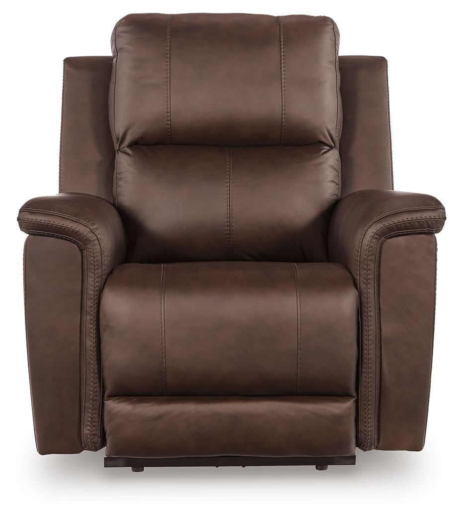 Ashley Furniture Bleckley - Power Recliner With Adjustable Headrest - Espresso - Image 4