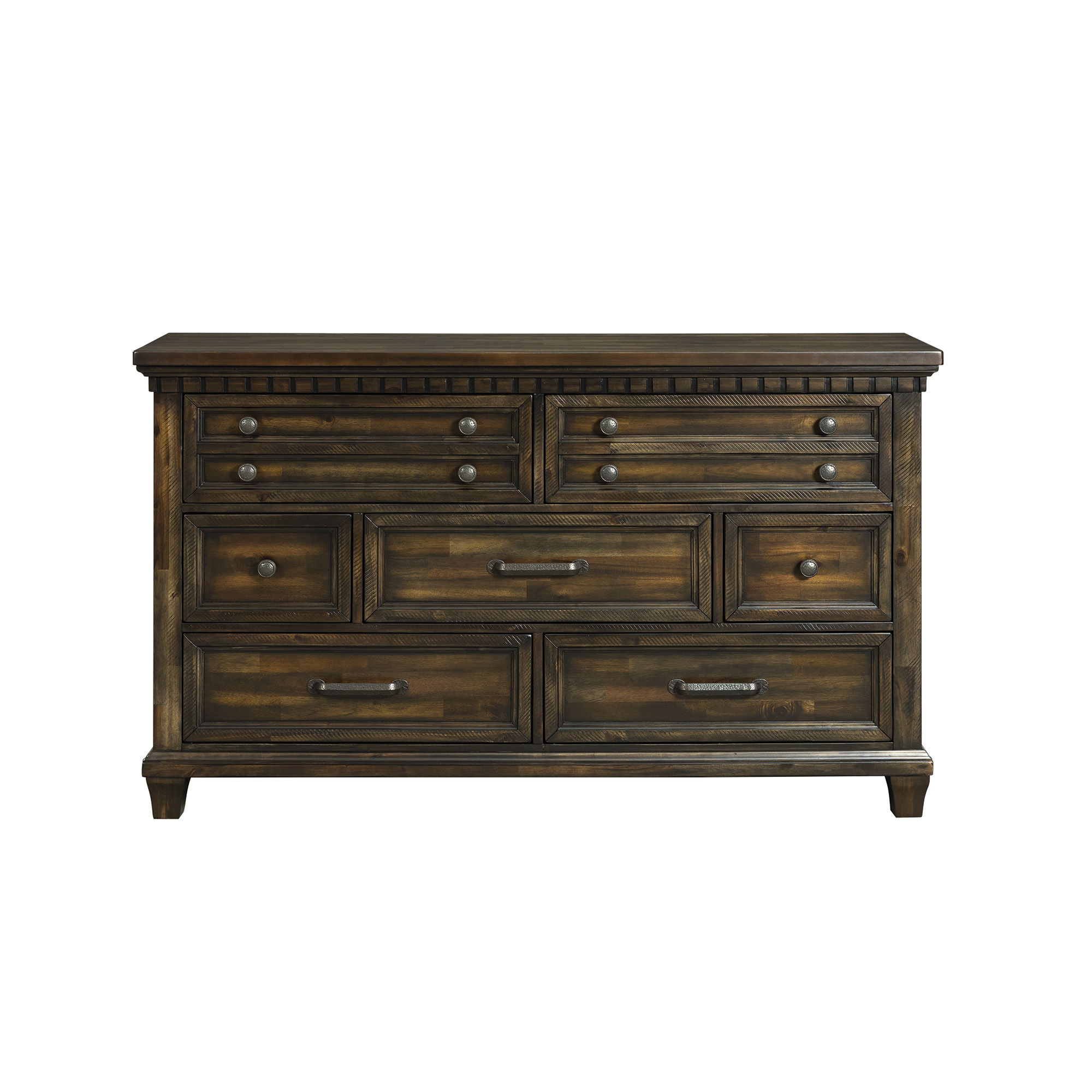 Mccabe 7Drawer Dresser Smokey Walnut Finish New Lots Furniture Online Store