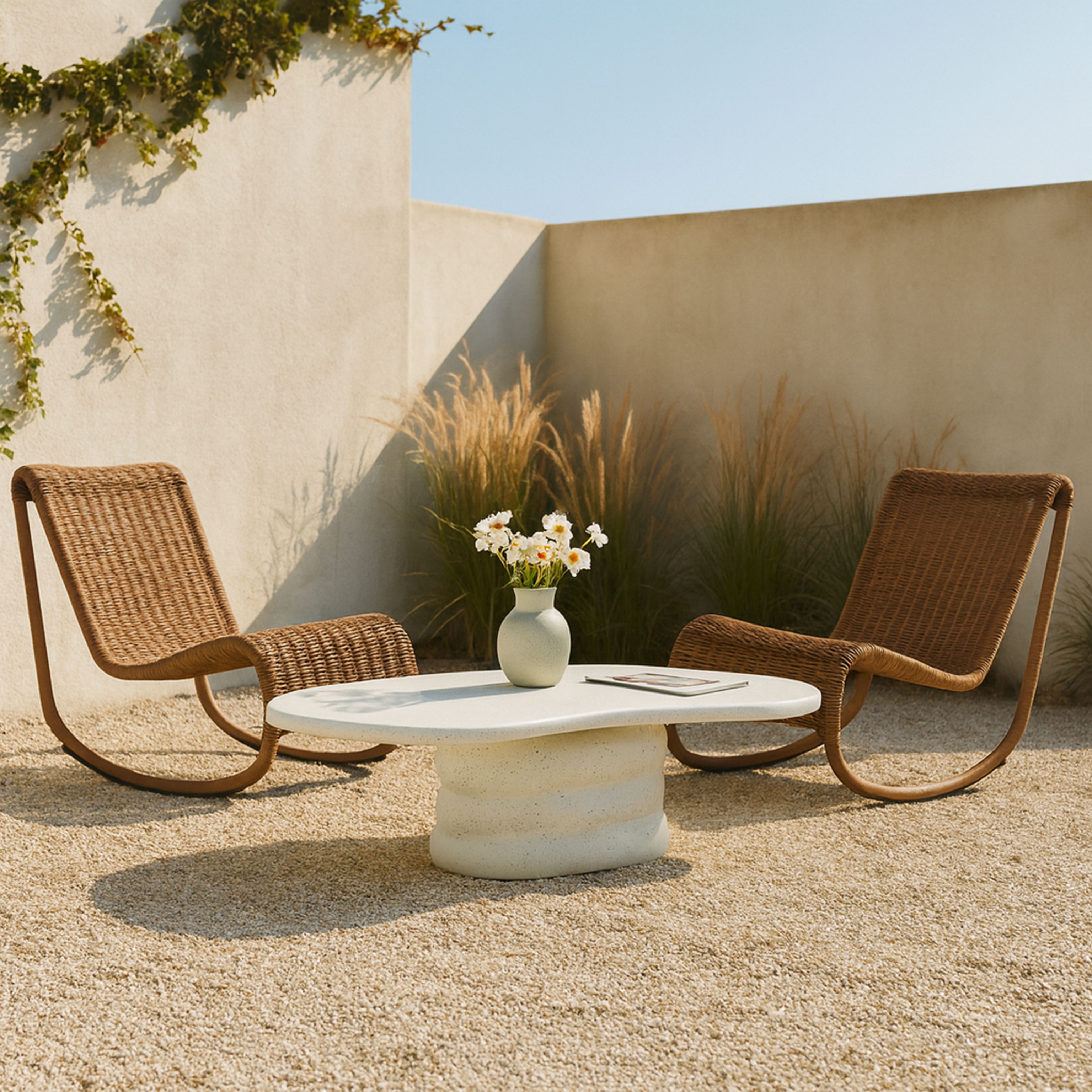 Branna - Concrete Coffee Table - Terrazzo